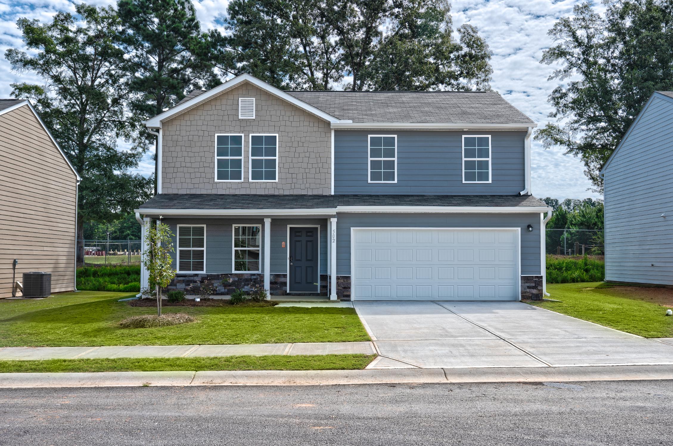 New construction single-family homes