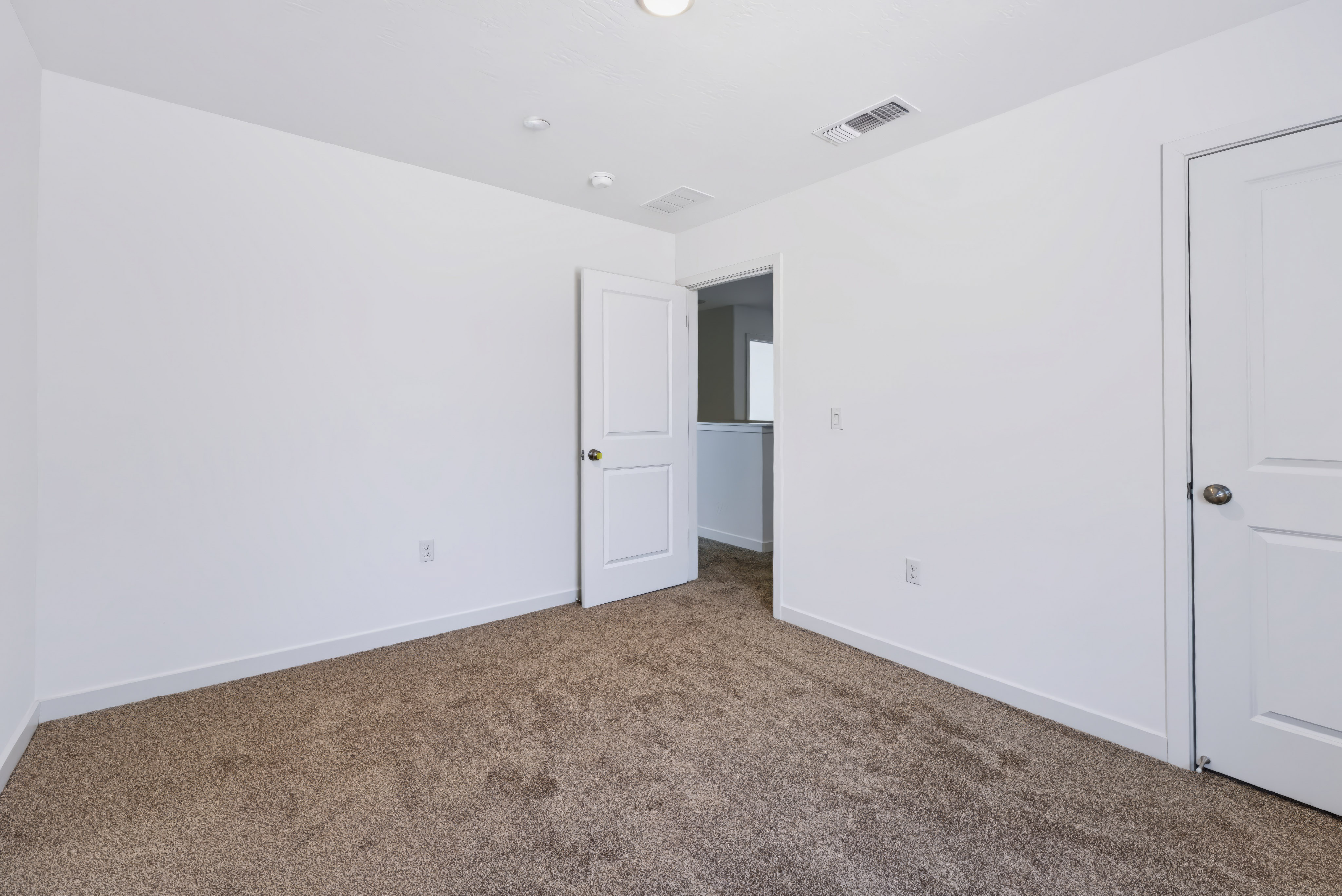 A room with white walls.