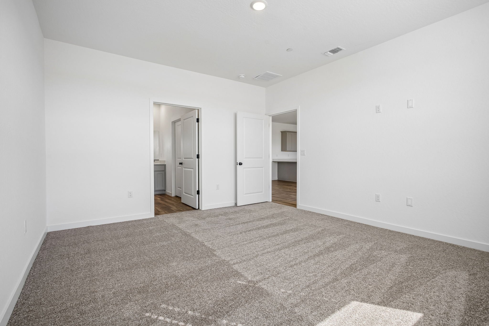A room with white walls.