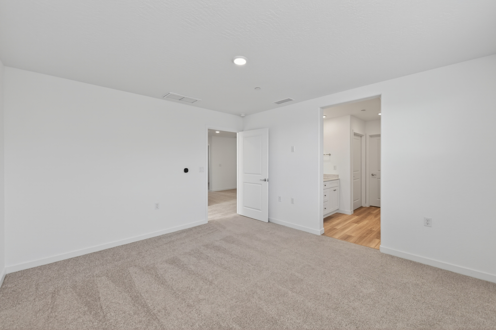 A room with white walls.