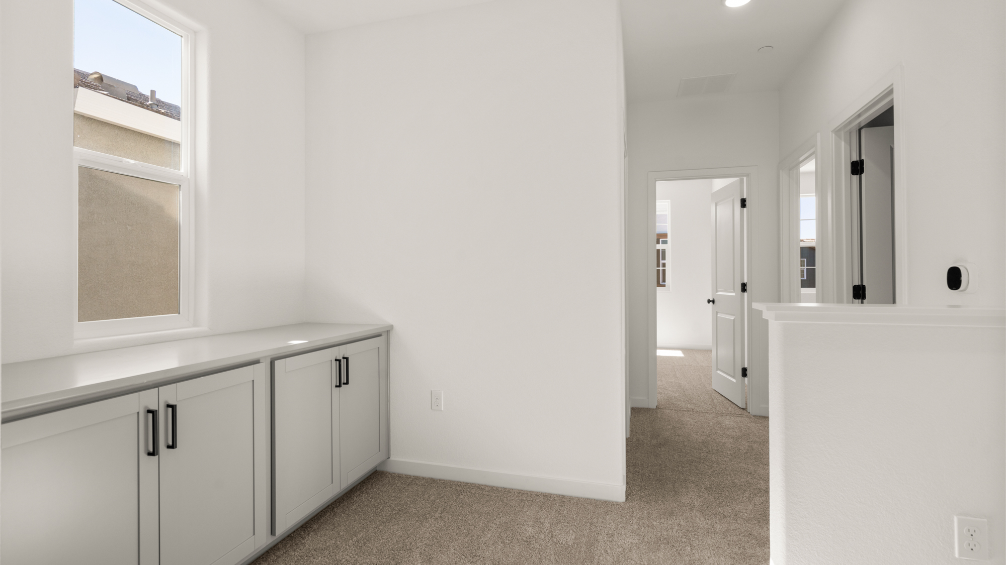 A room with white walls.