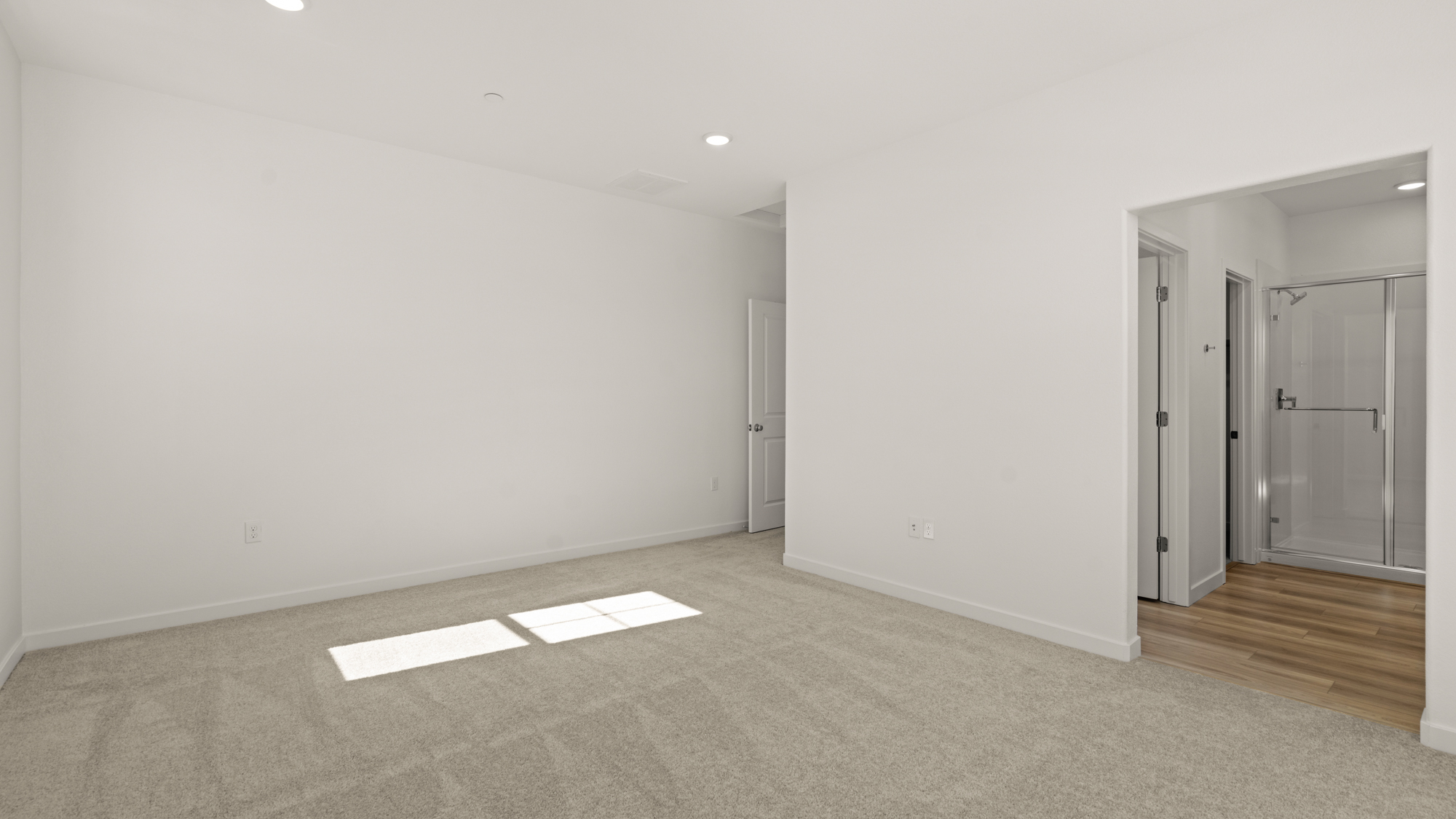 A room with white walls.
