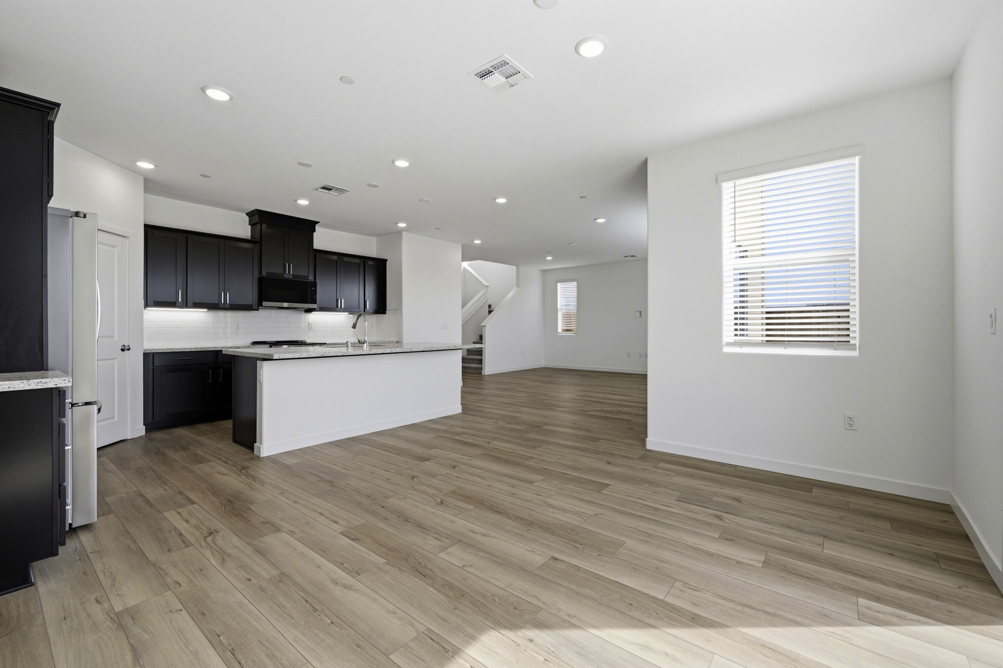 A large empty kitchen.