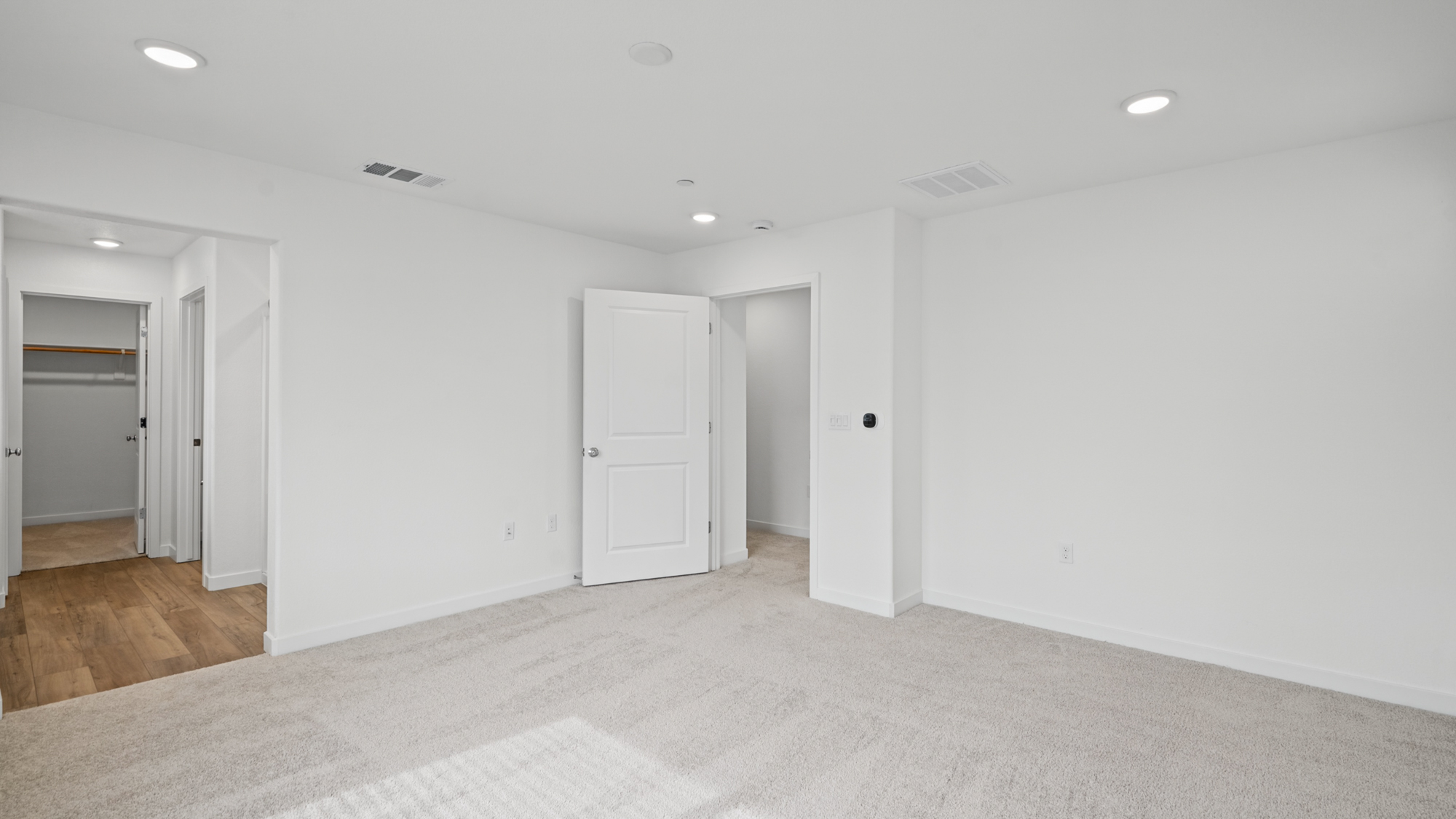 A room with white walls.