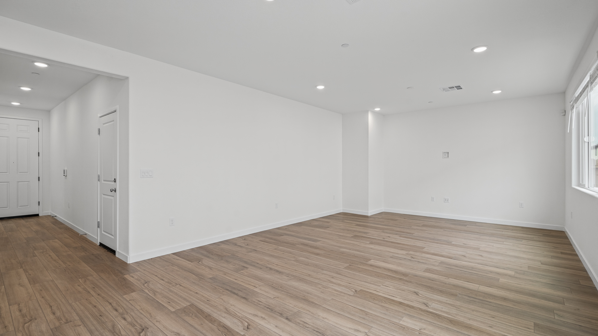 A room with white walls.