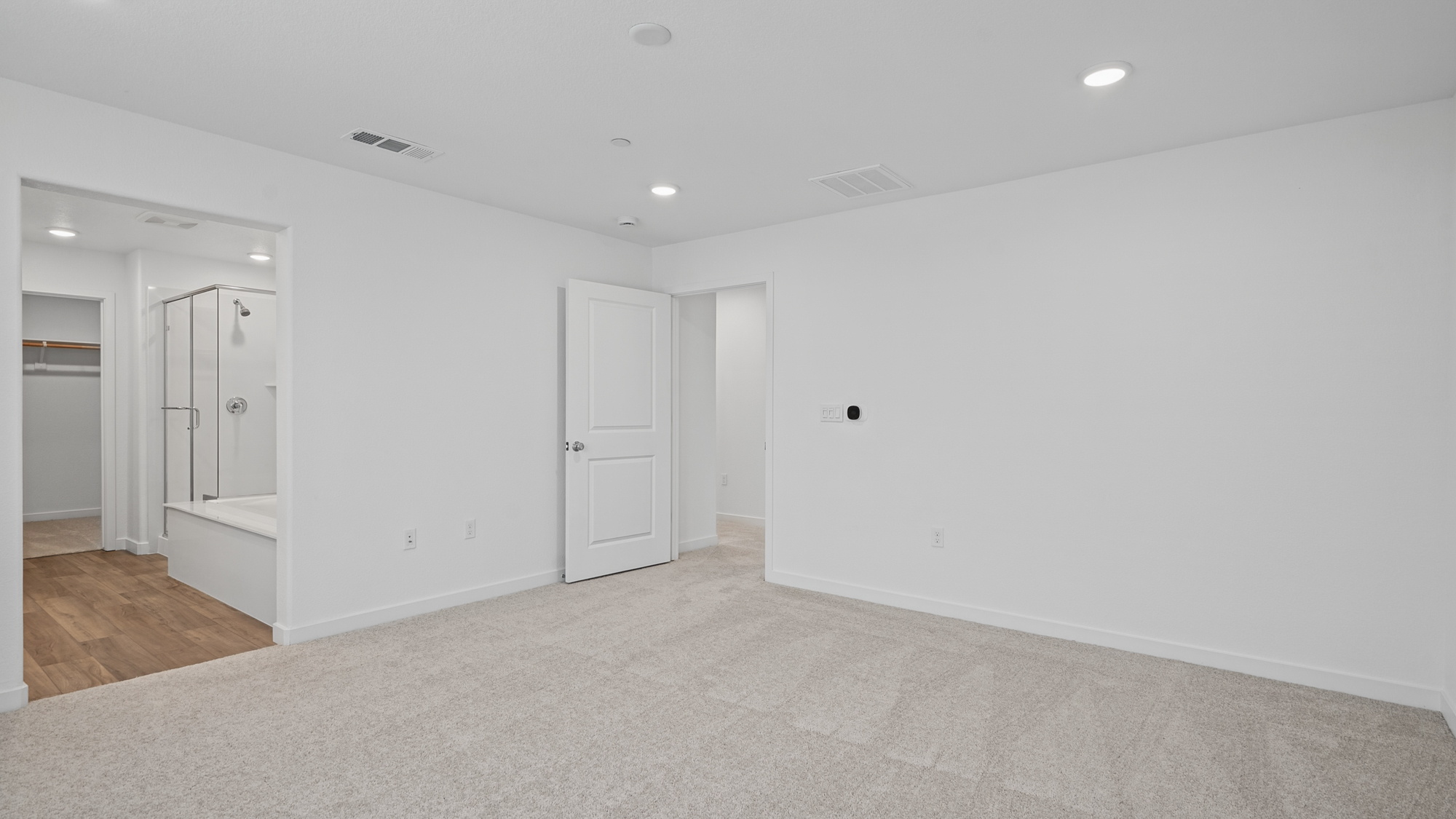 A room with white walls.