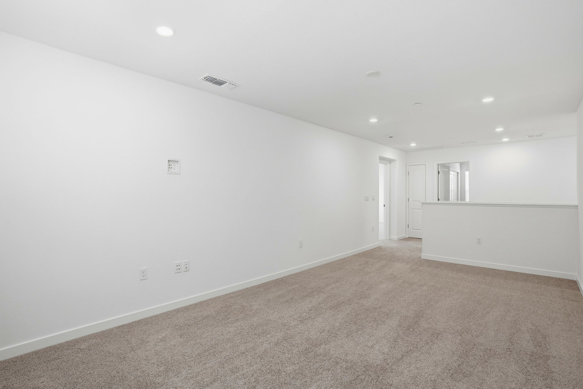 A room with white walls.