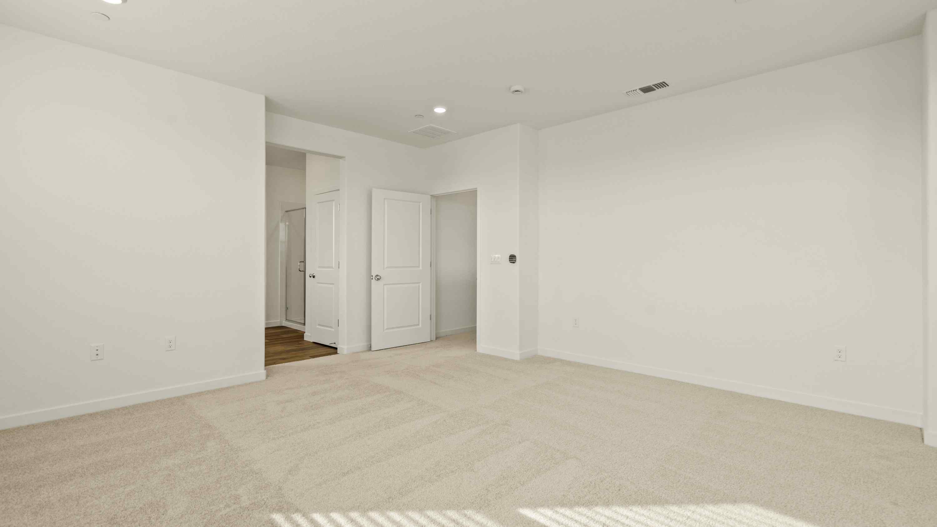A room with white walls.