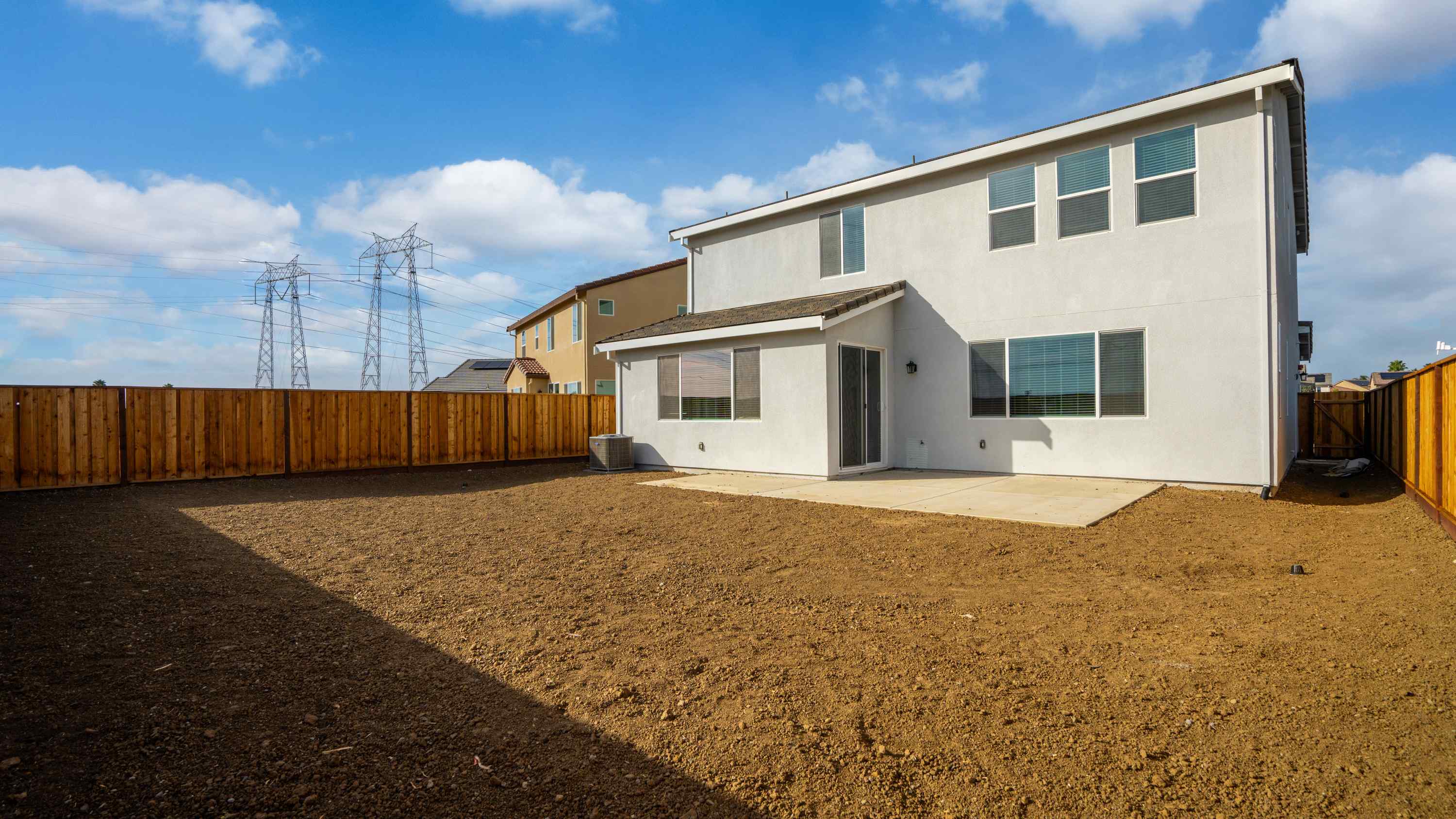 A building with a fence around it.