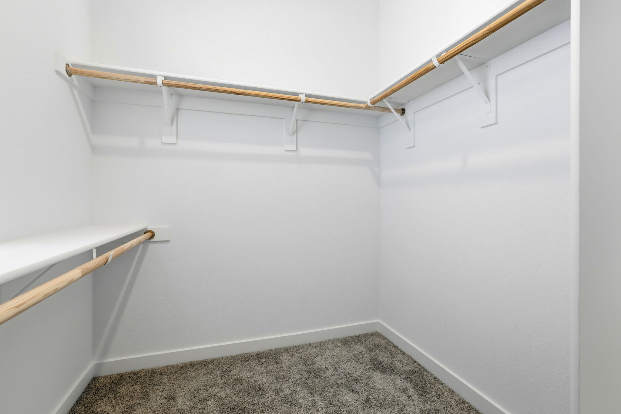 A set of stairs in a room.