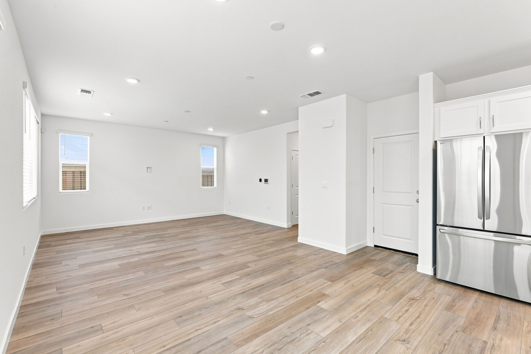A large empty kitchen.