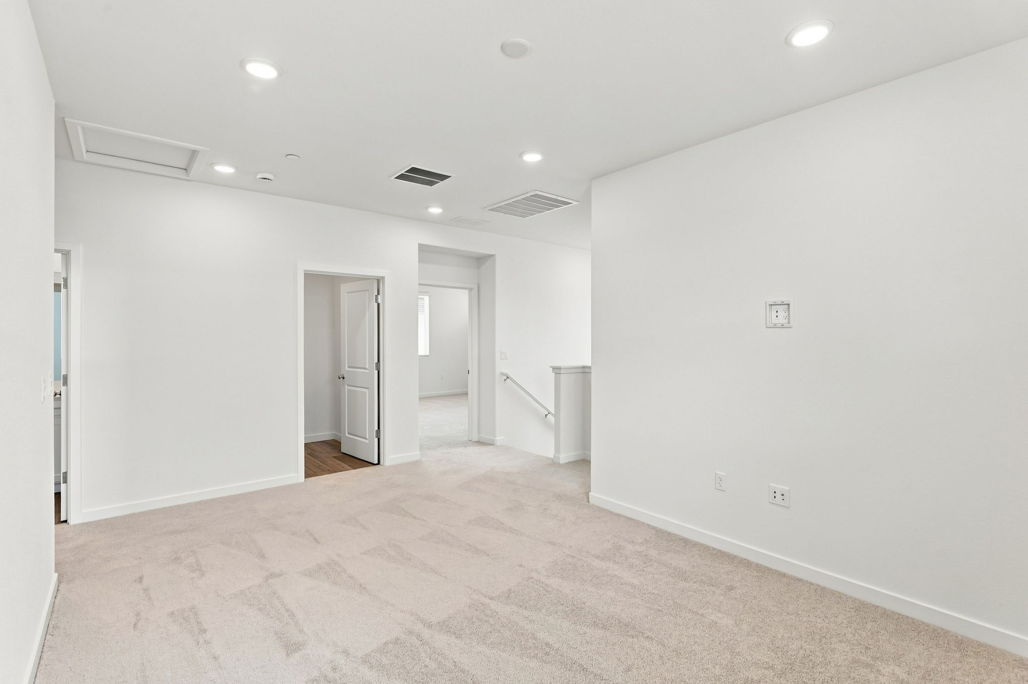 A room with white walls.