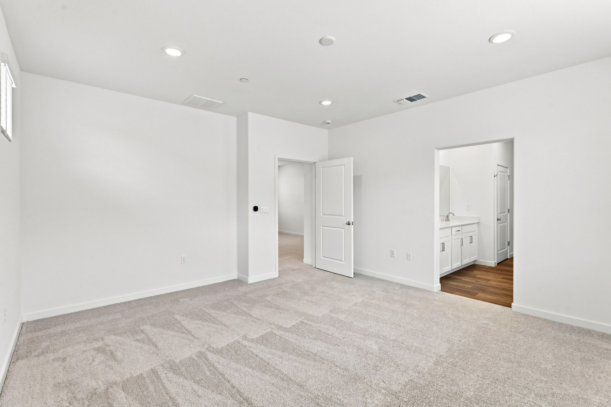 A room with white walls.
