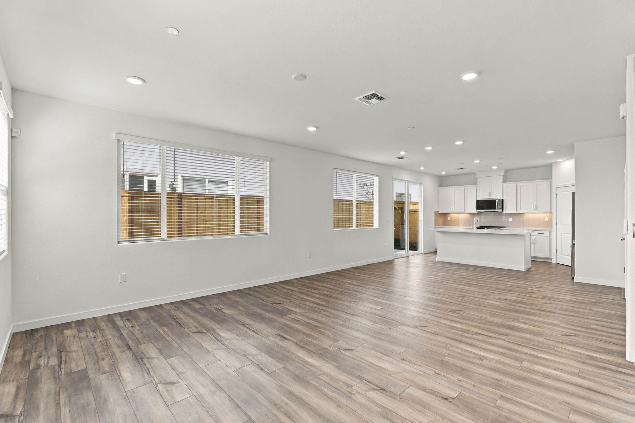 A large empty kitchen.
