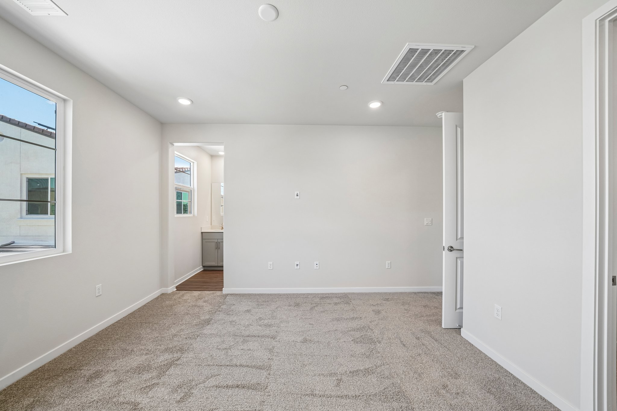 A room with white walls.