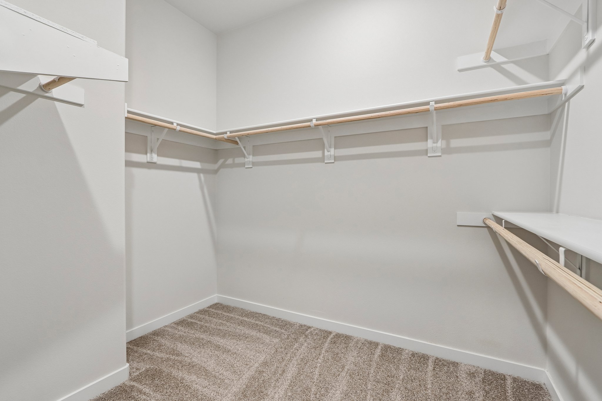 A white room with a white wall.