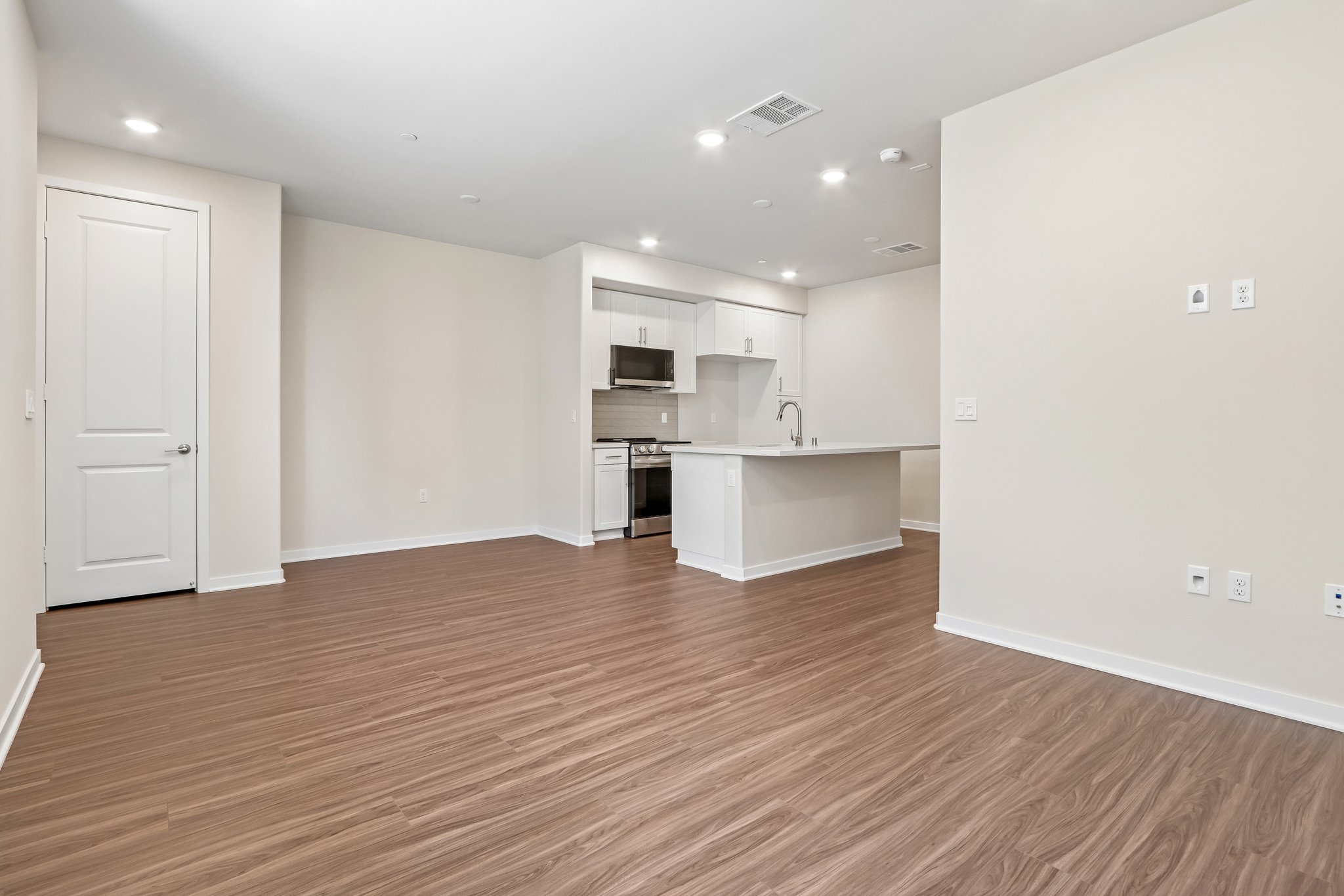 A large empty kitchen.