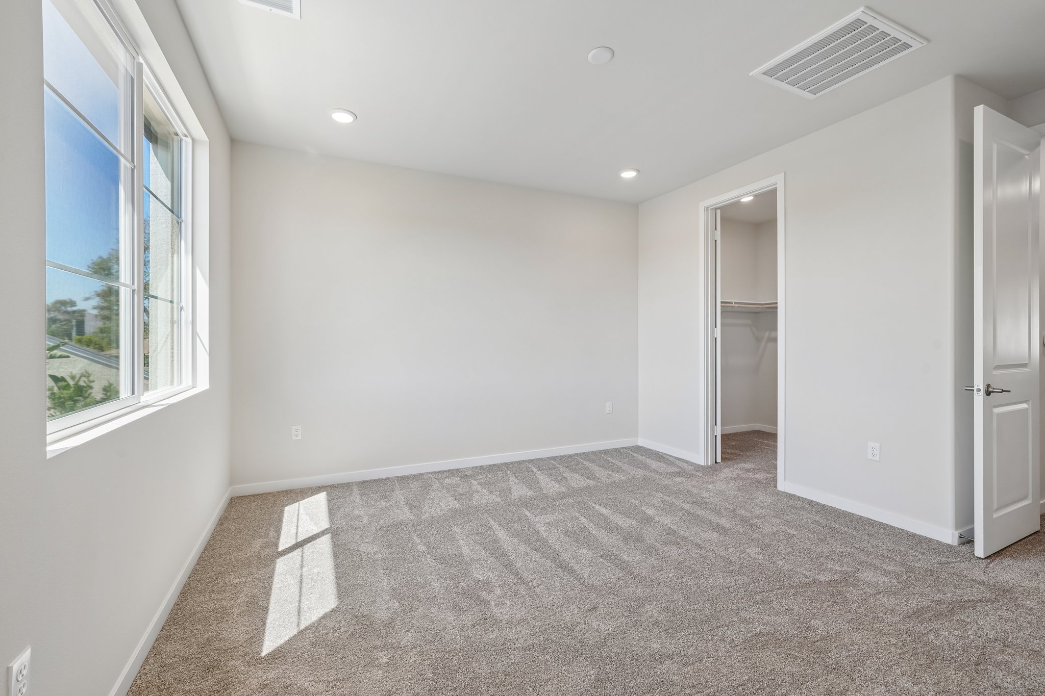A room with white walls.