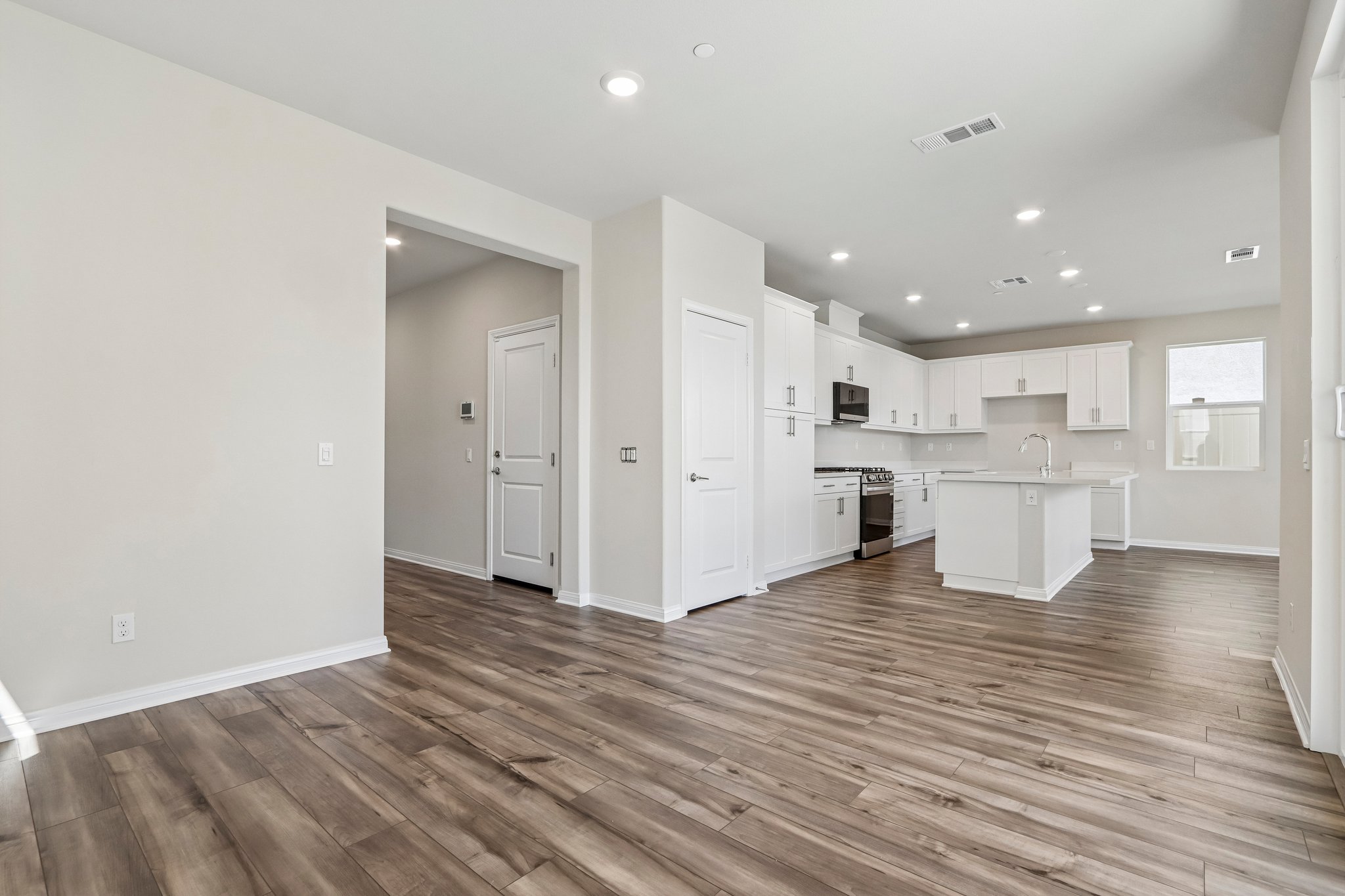 A large empty kitchen.