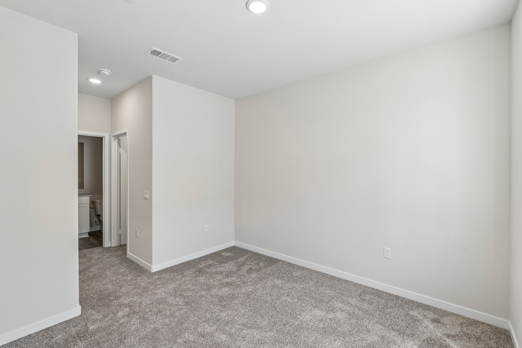 A room with white walls.