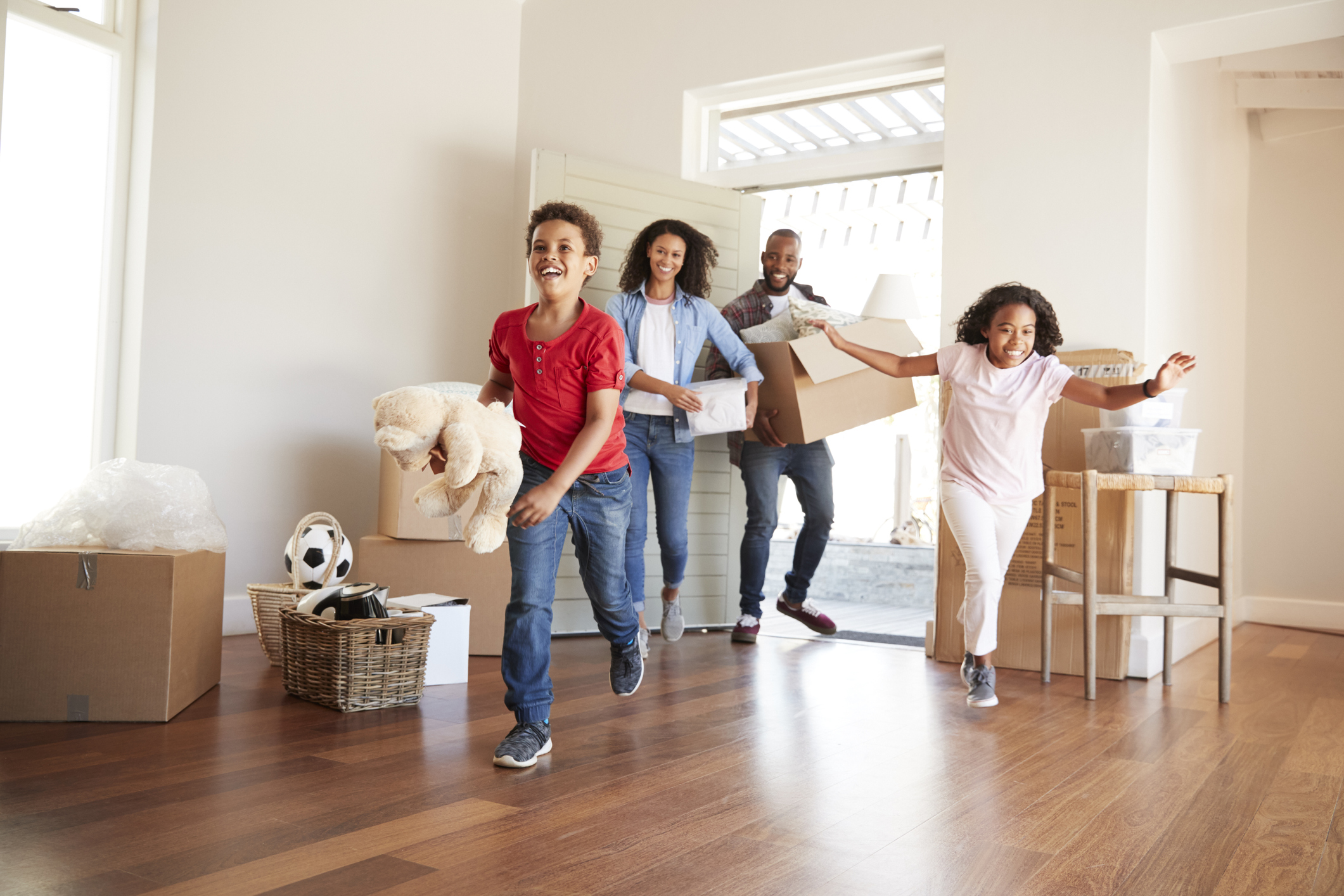 A group of people in a room.