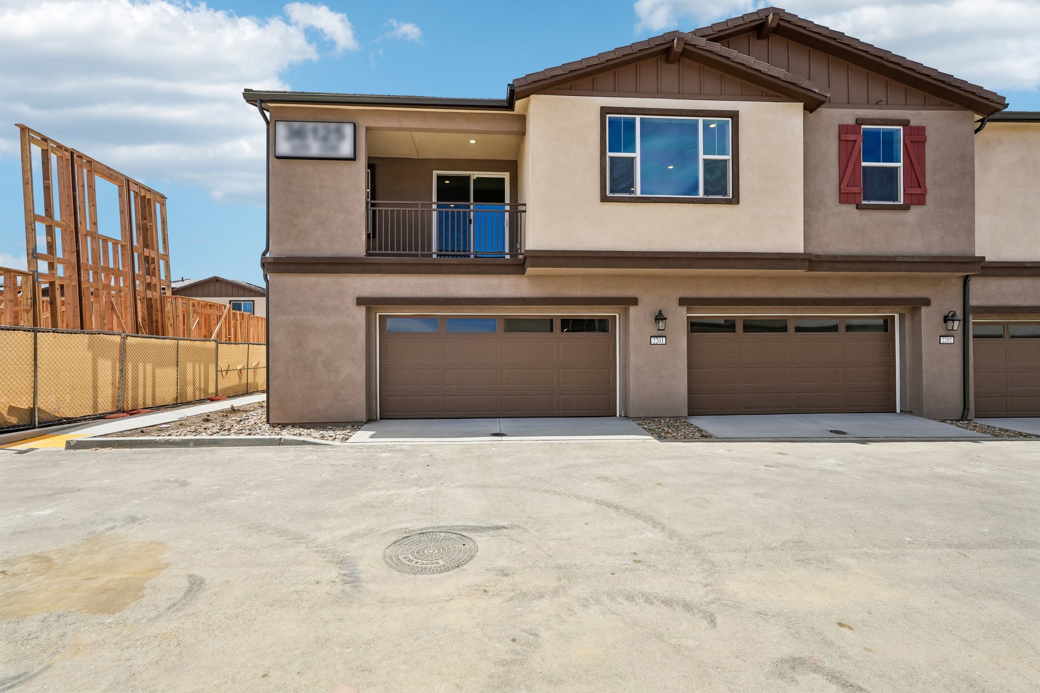 A building with a fence around it.