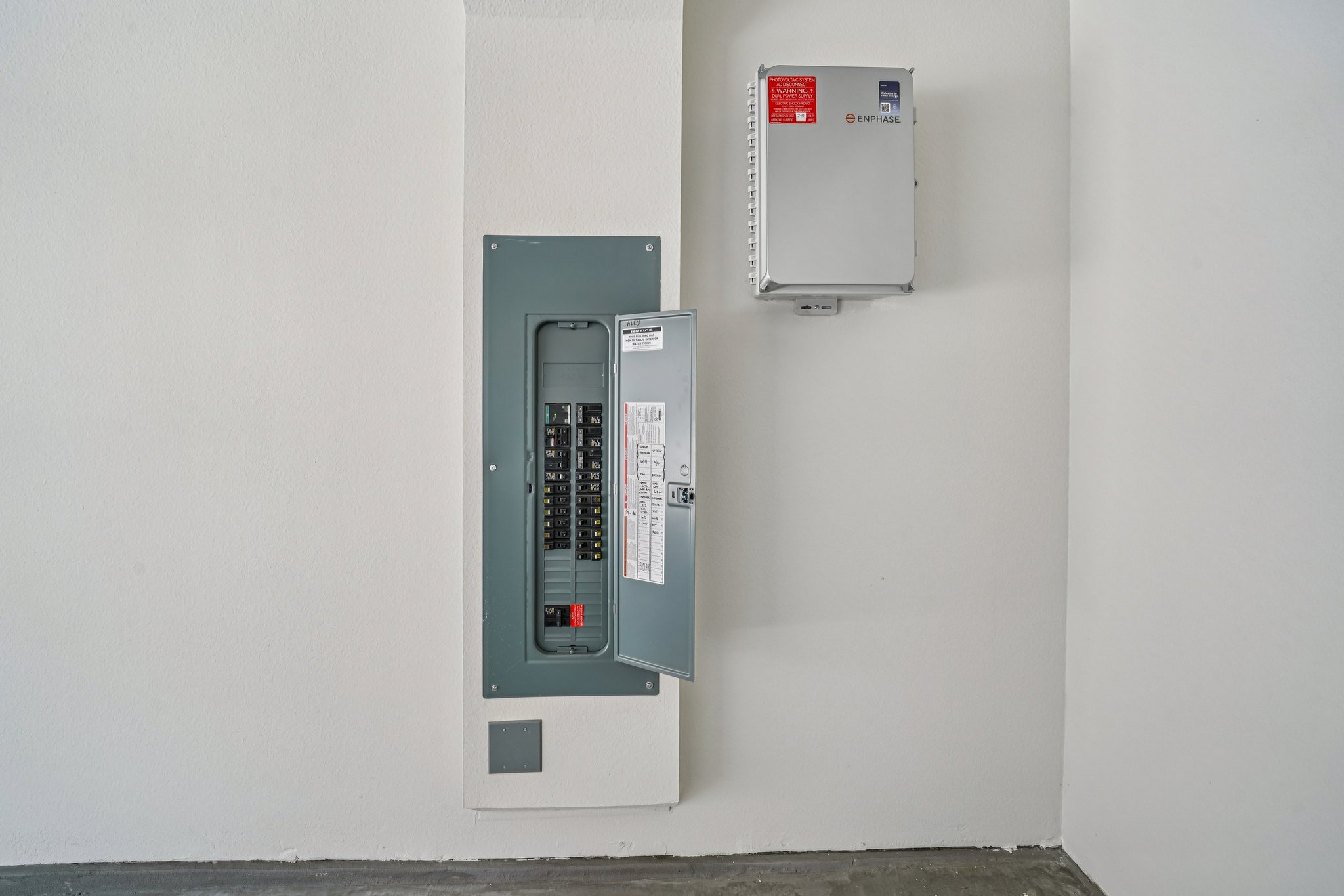 A machine on the wall.