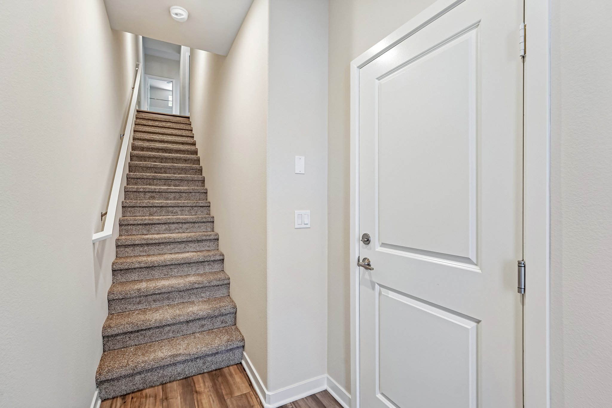 A staircase in a house.