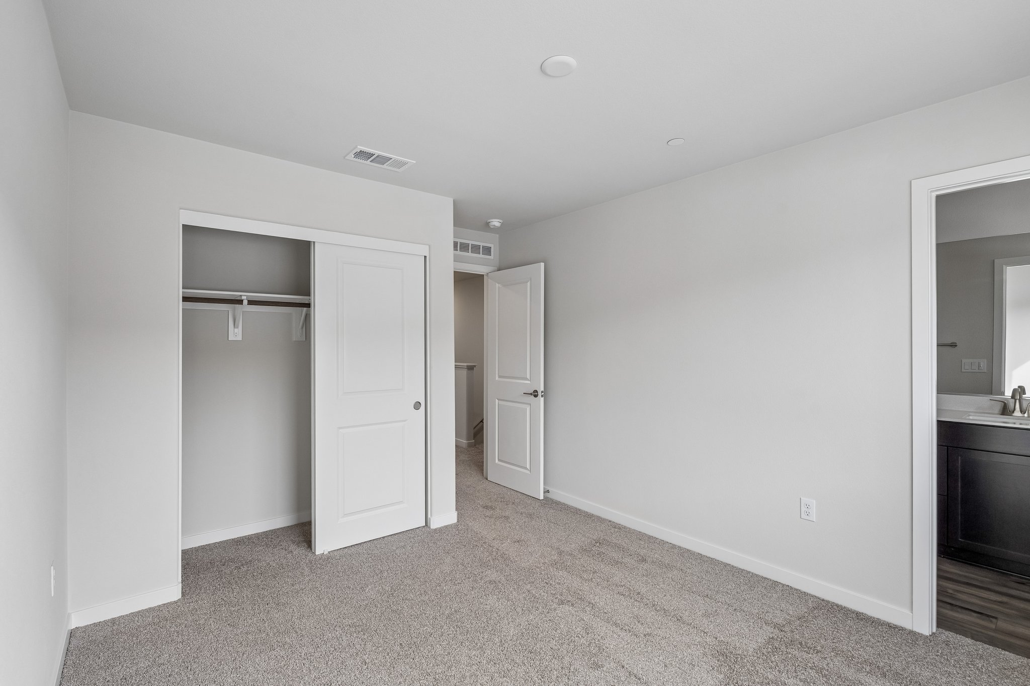 A room with white walls.