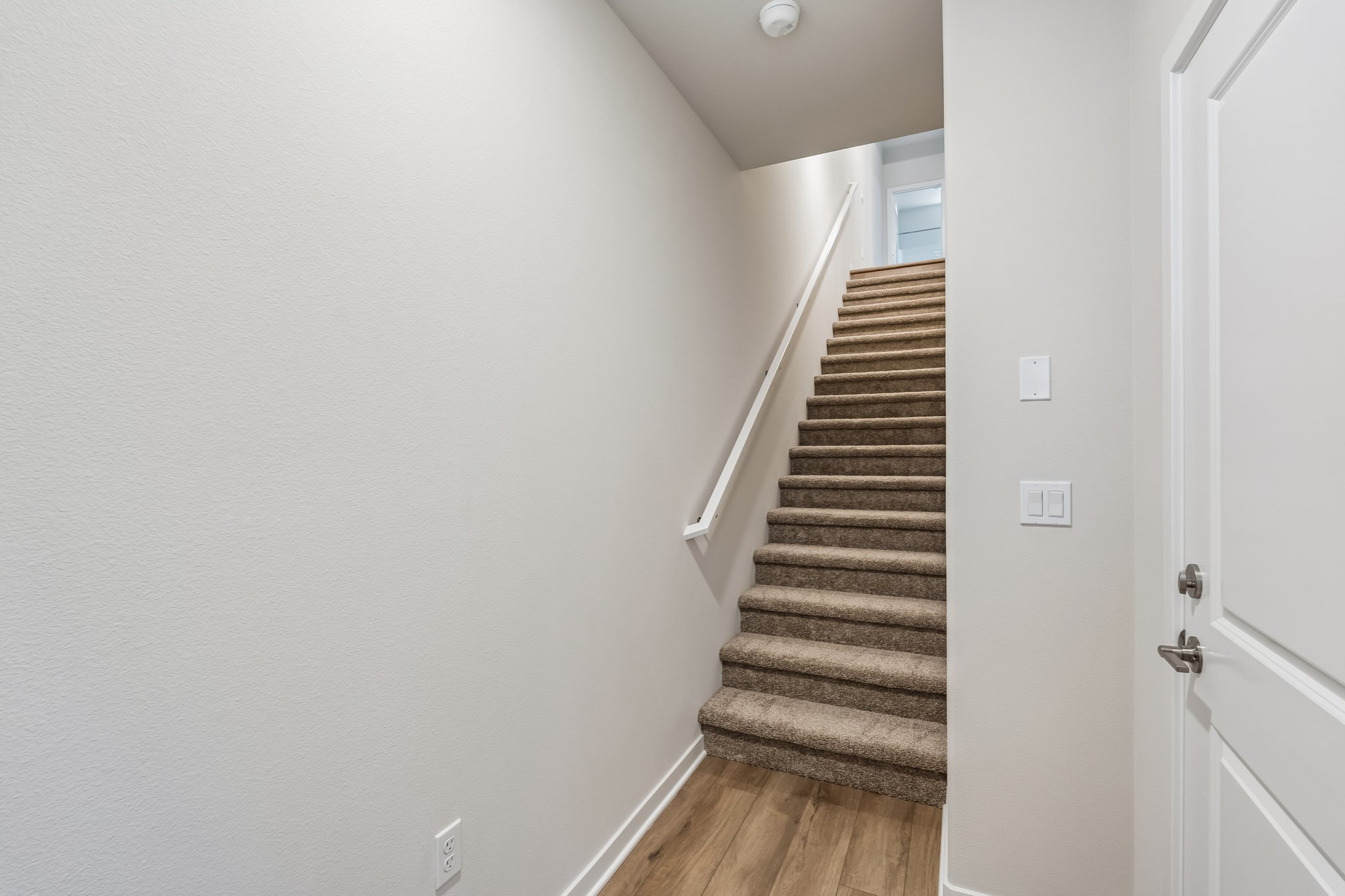 A staircase in a house.