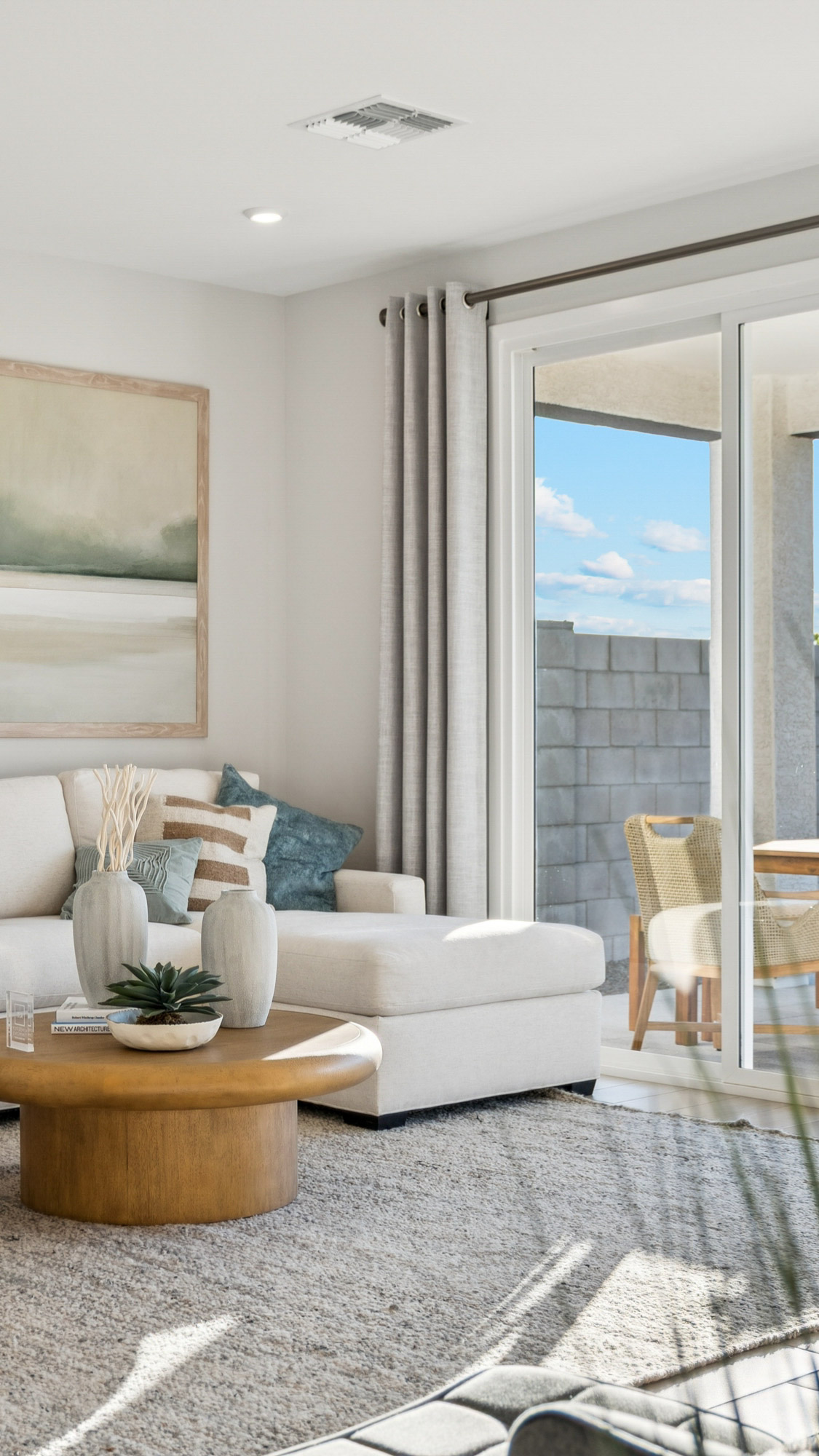 Geneva Model Home in The Foothills Collection at  at Rancho Vista in Surprise AZ, with stunning view of white tank mountains from backyard, community amenities, & located off of Sun Valley Parkway in Surprise AZ 10 minutes from US-60 & Loop 303