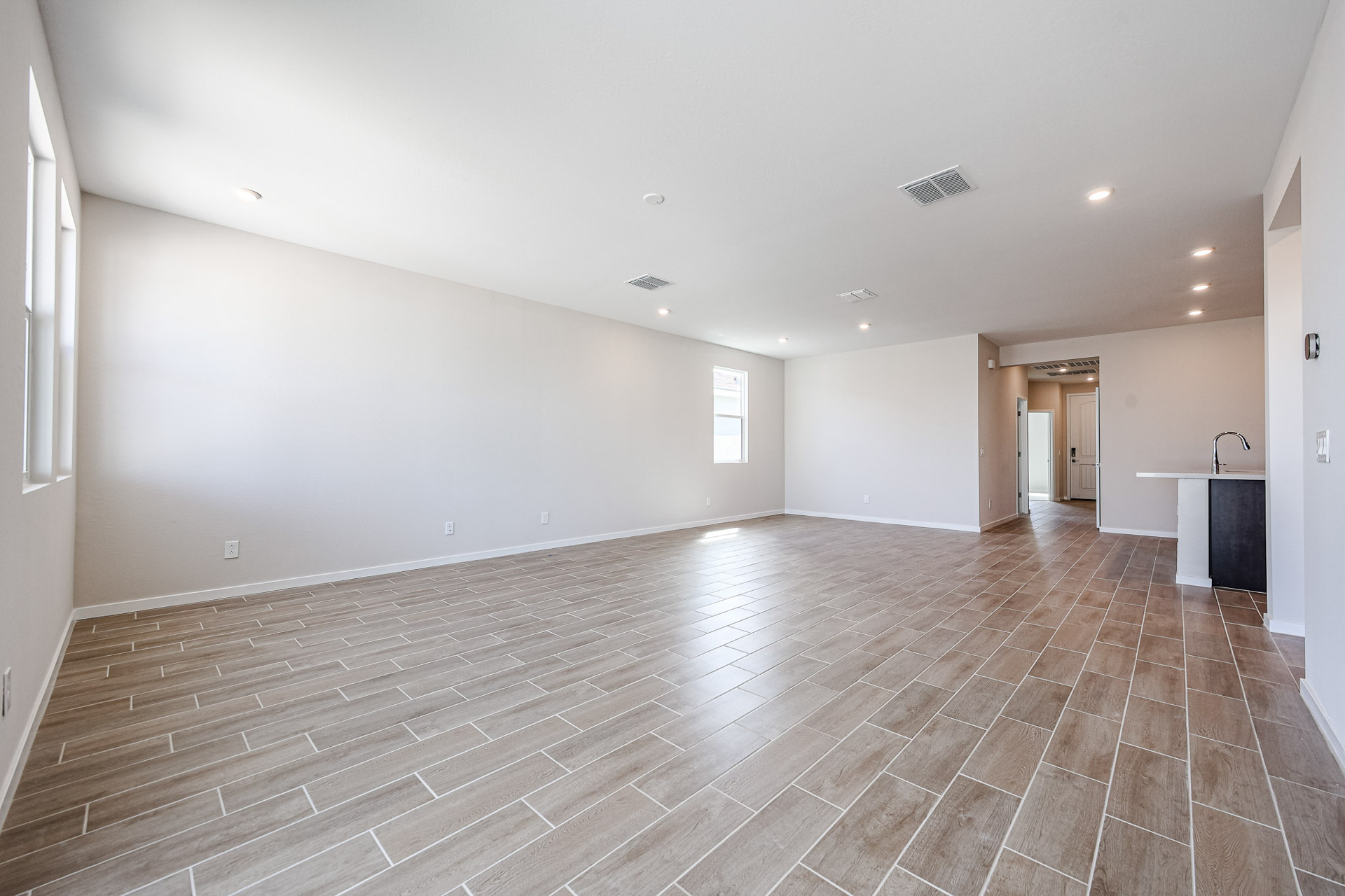 A large empty room.