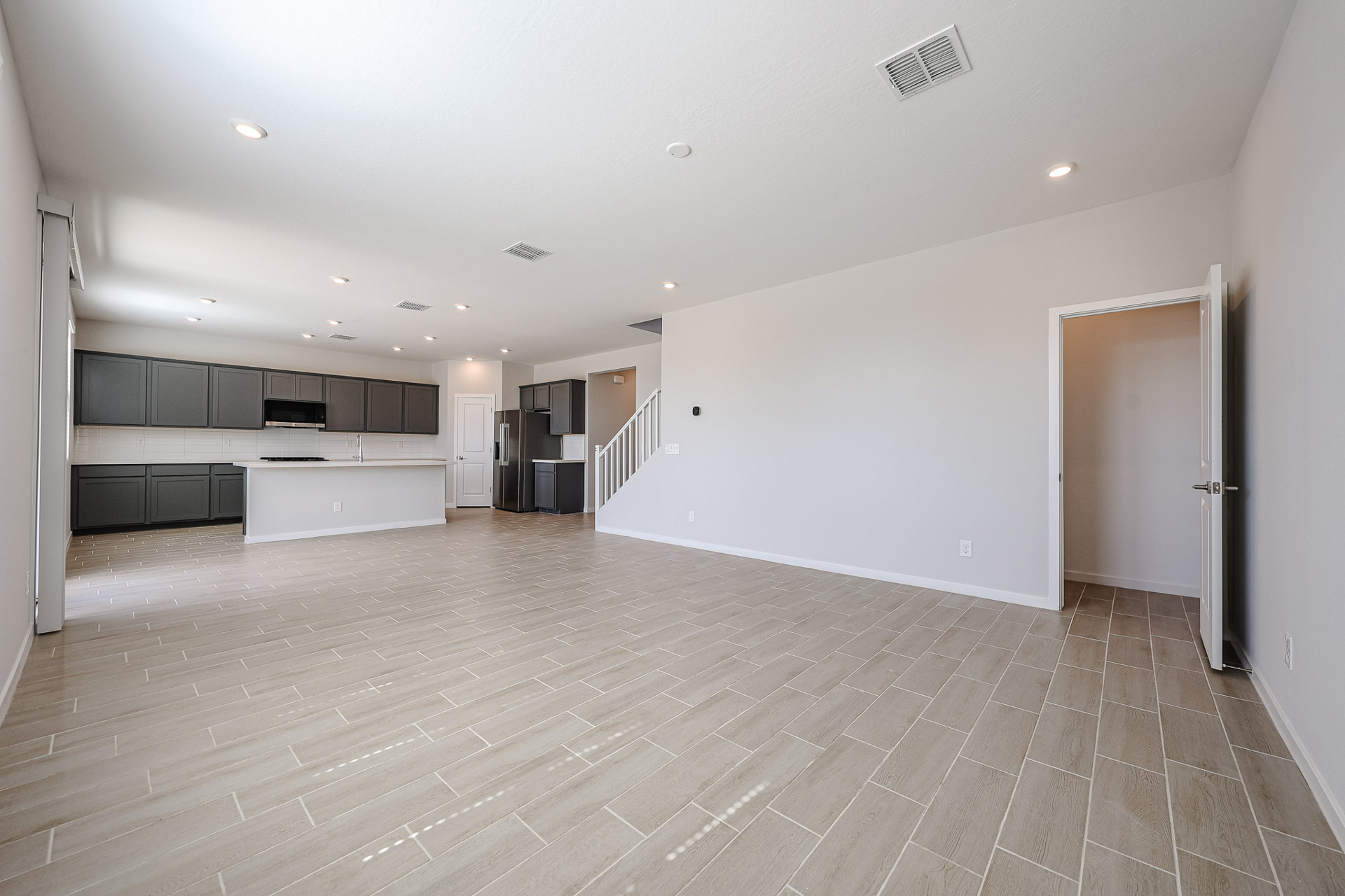 A large empty room.