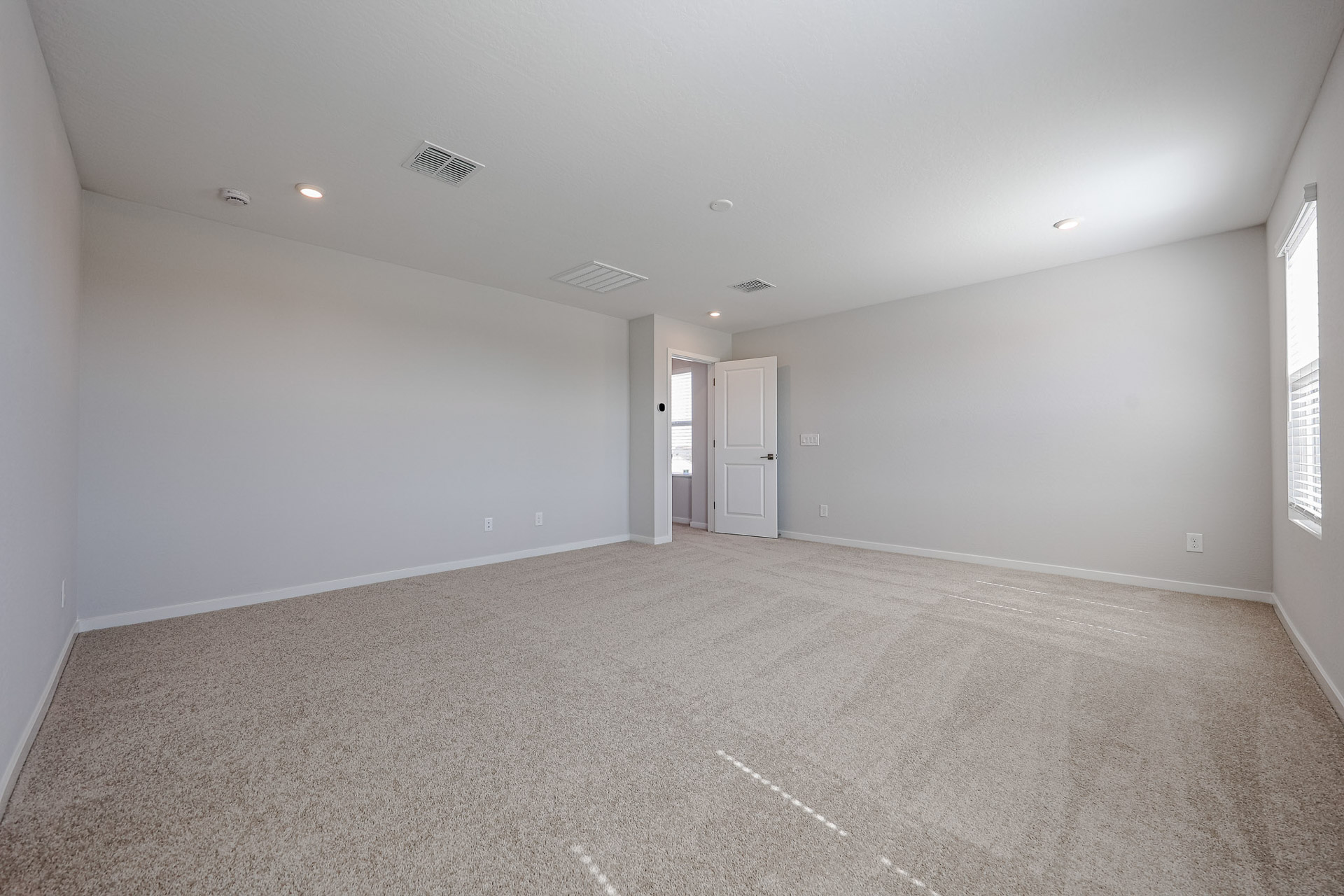 A room with white walls.