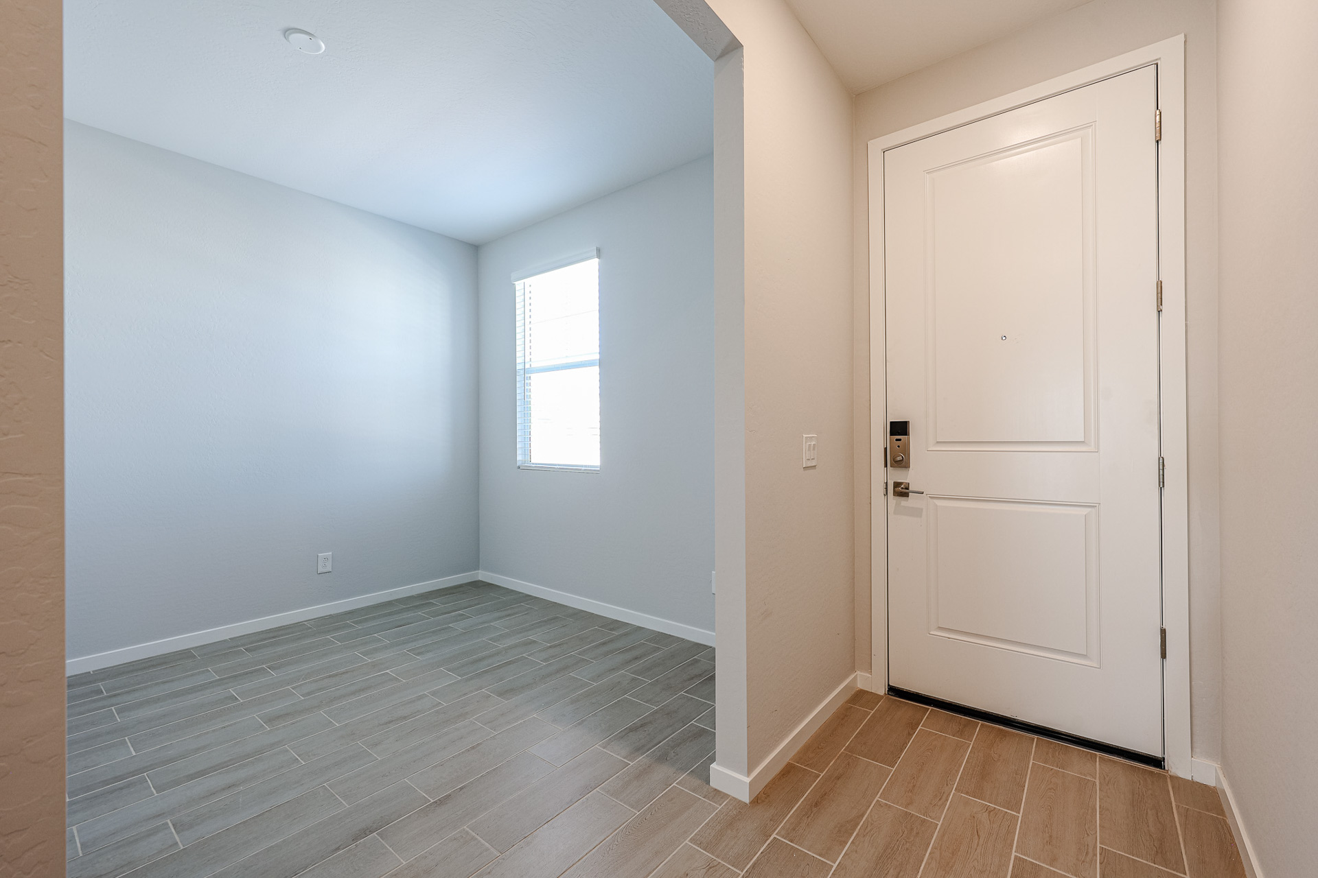 A room with white doors.