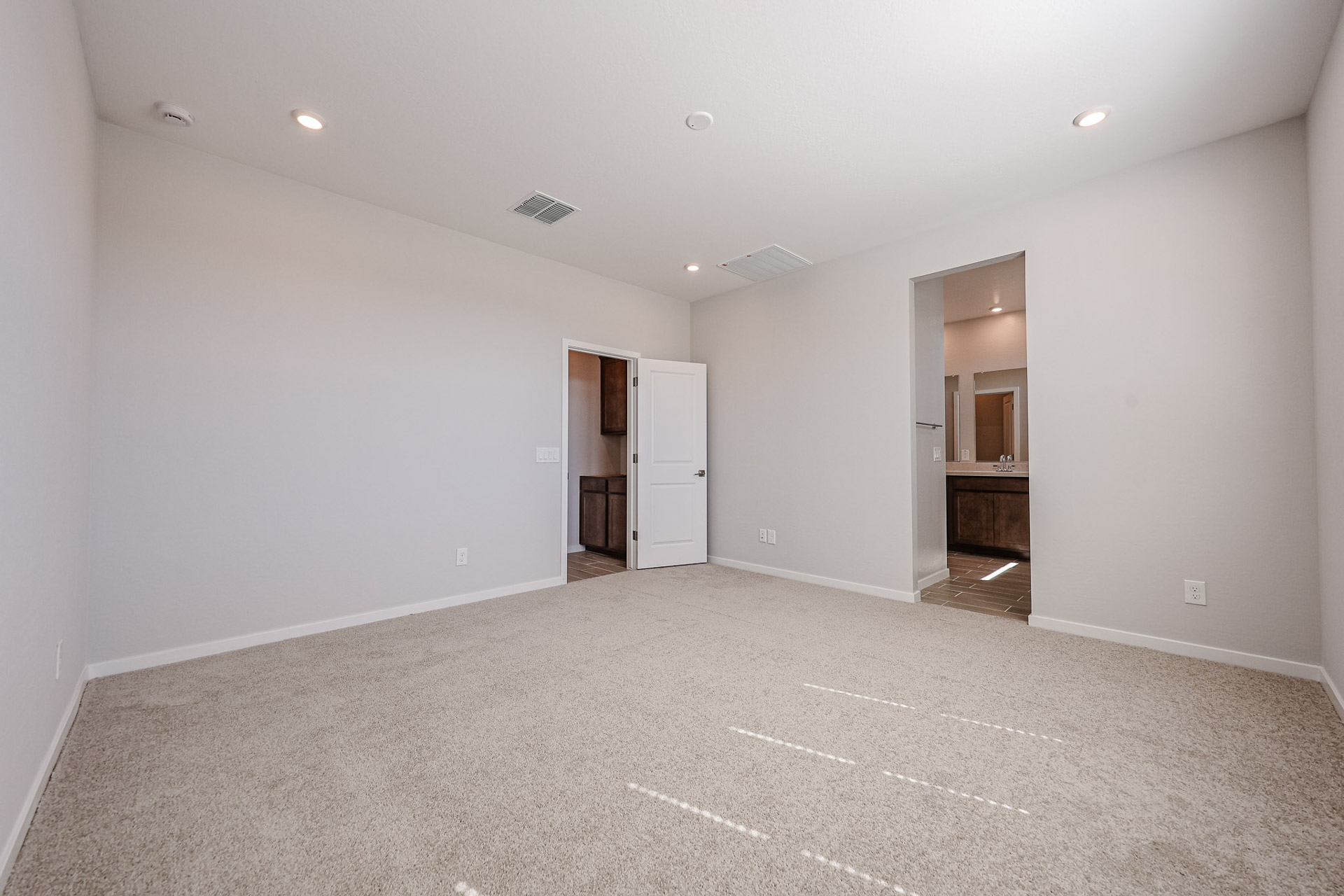 A room with white walls.