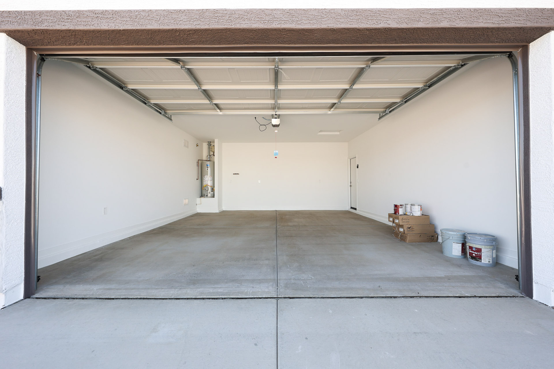 A room with white walls and white walls.