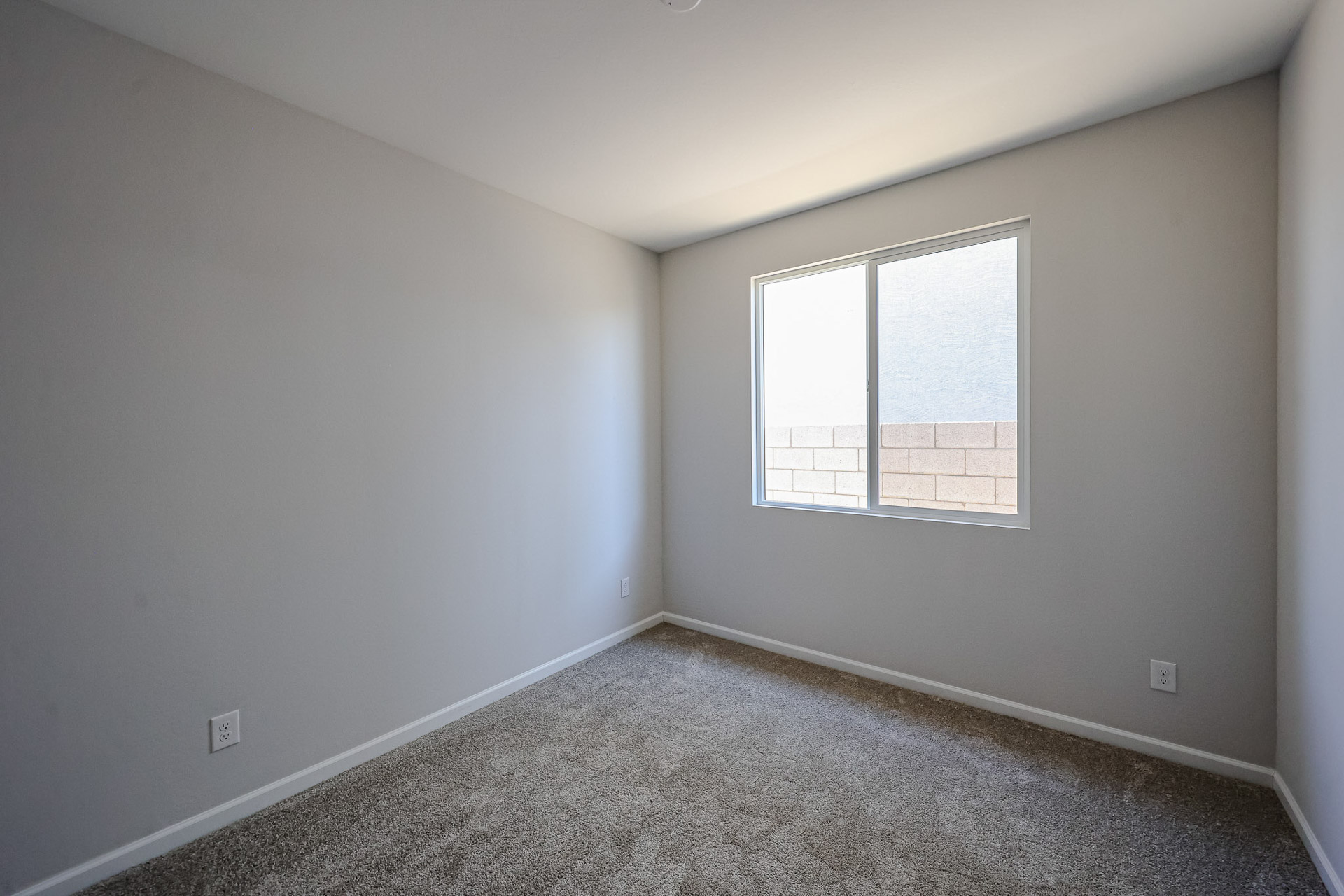 A room with a window.