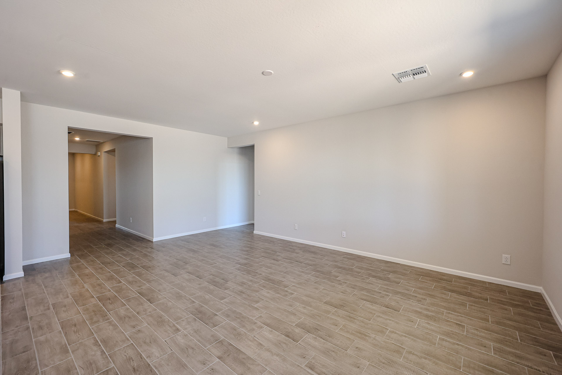 A large empty room.