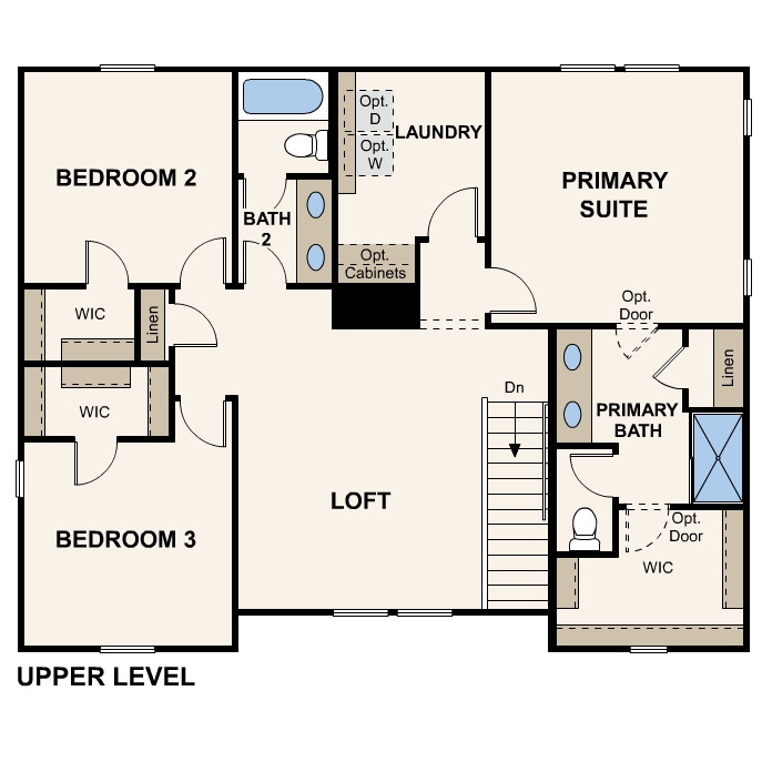 Architectural diagram, engineering drawing of 1-story home in Maricopa, AZ with optional 3-Car Garage and USDA Loans available near Amarillo Creek.