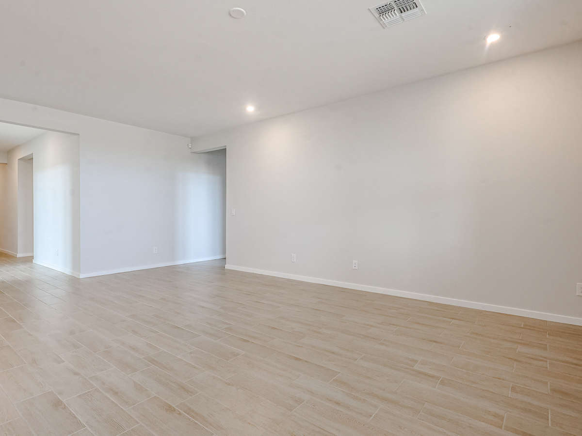 A room with white walls.