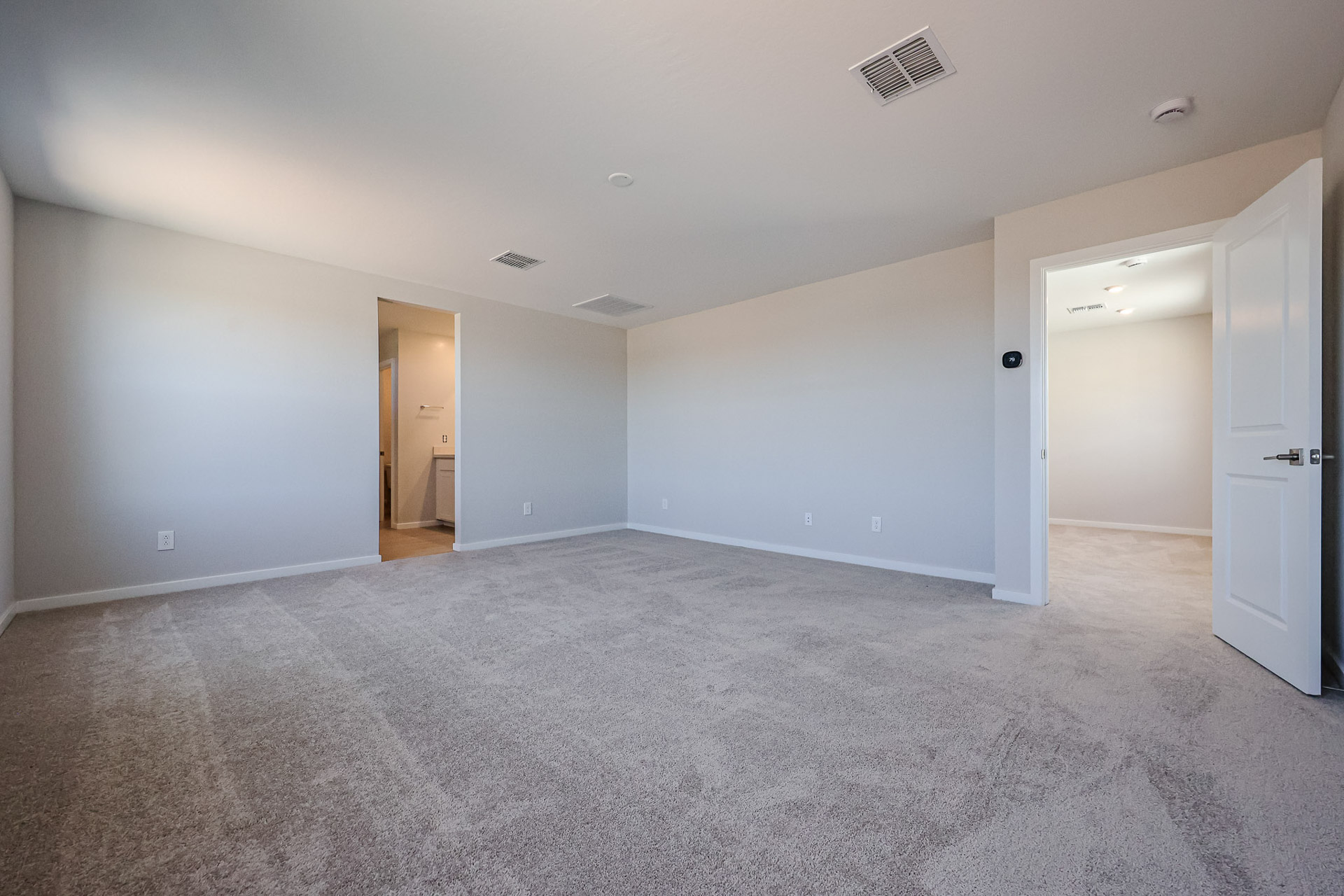 A room with white walls.