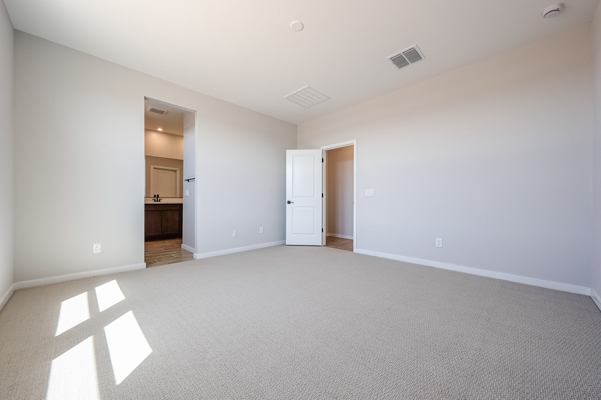 A room with white walls.