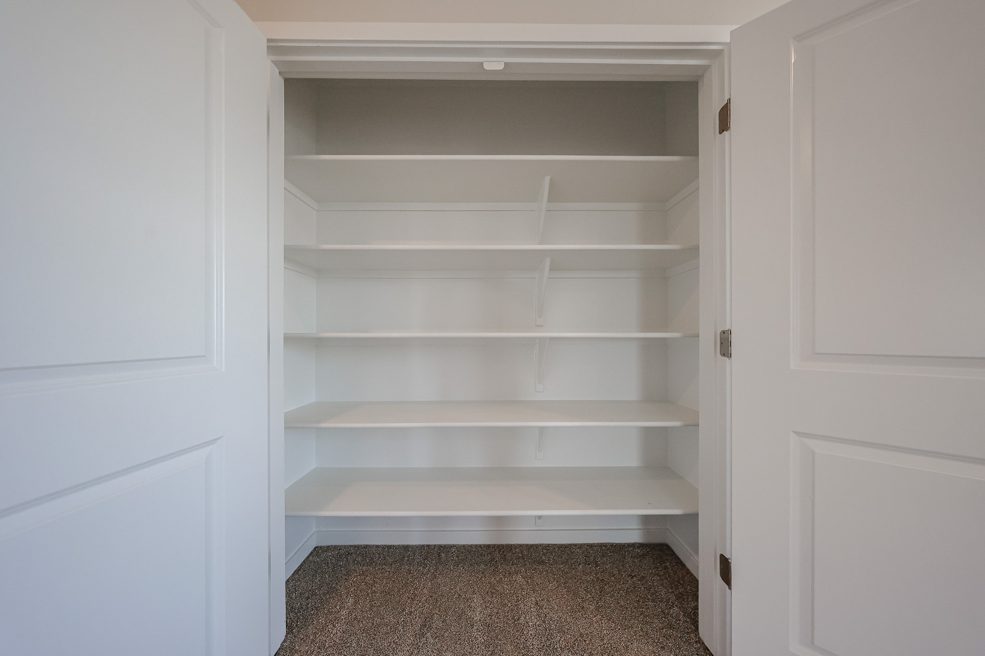 A white shelving unit.