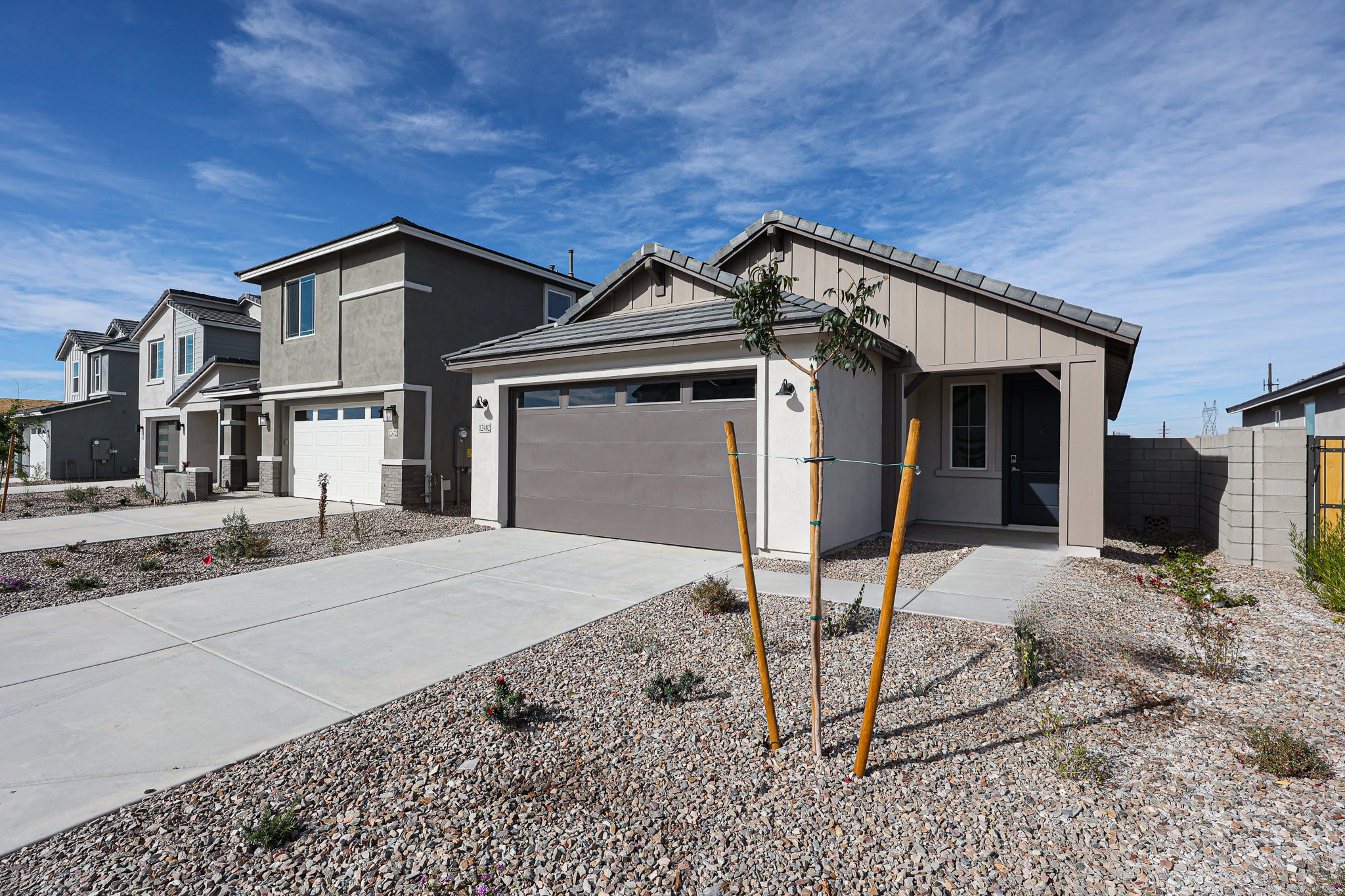 A row of houses.