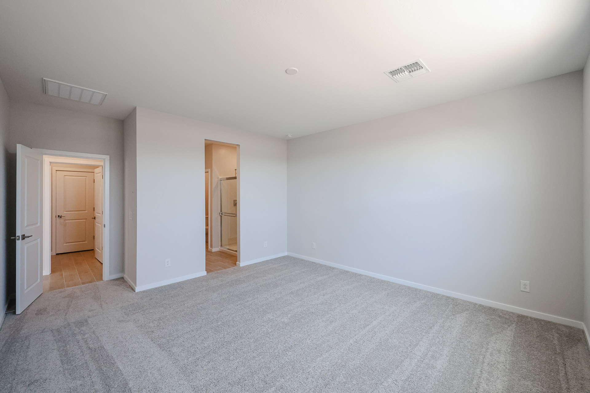 A room with white walls.