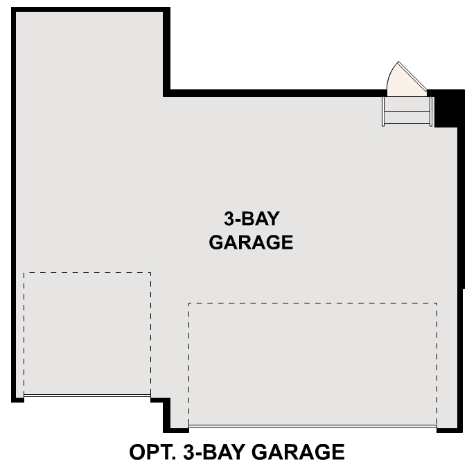 Diagram, shape. Hudson Floorplan, Main Level Option