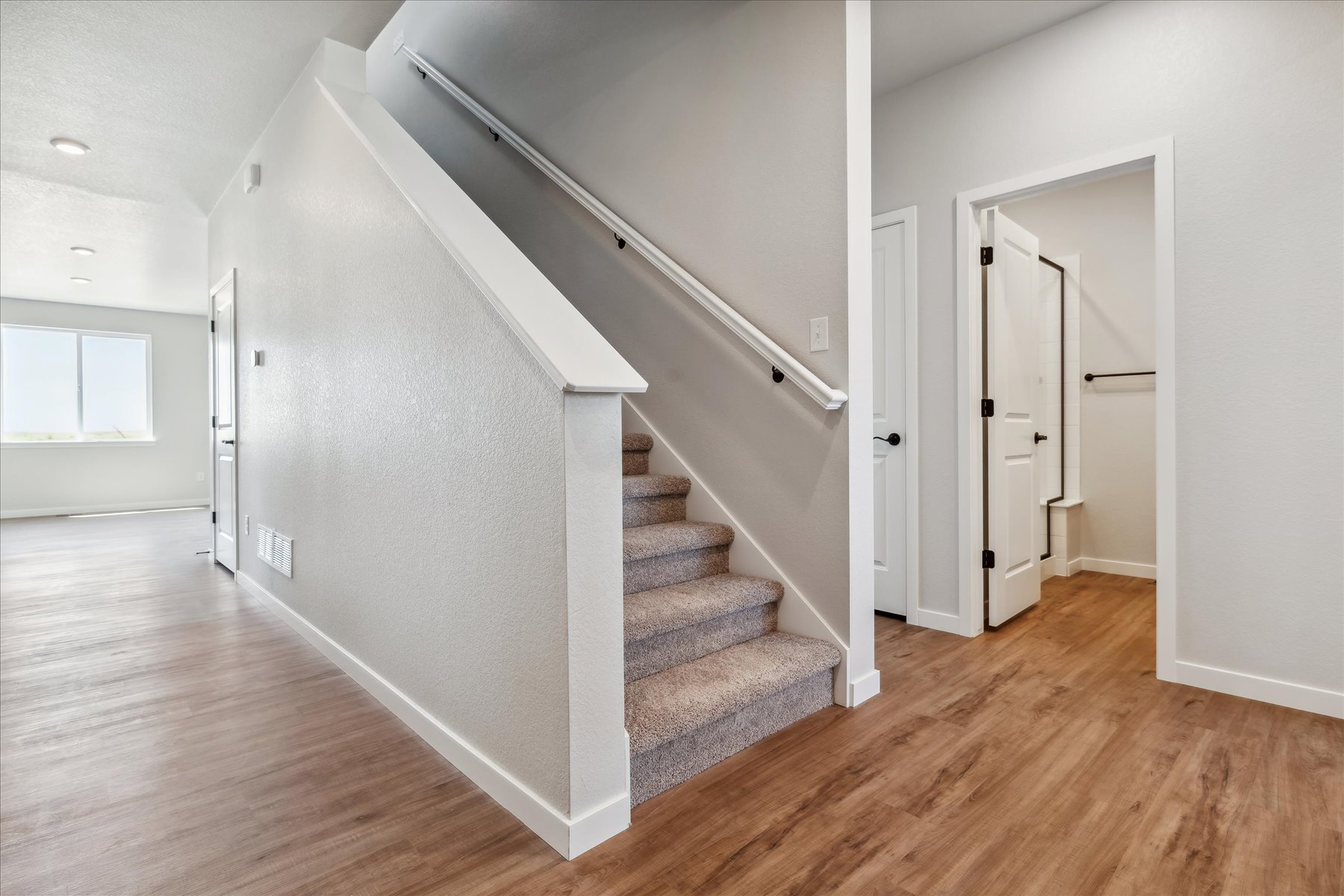 A staircase in a house.