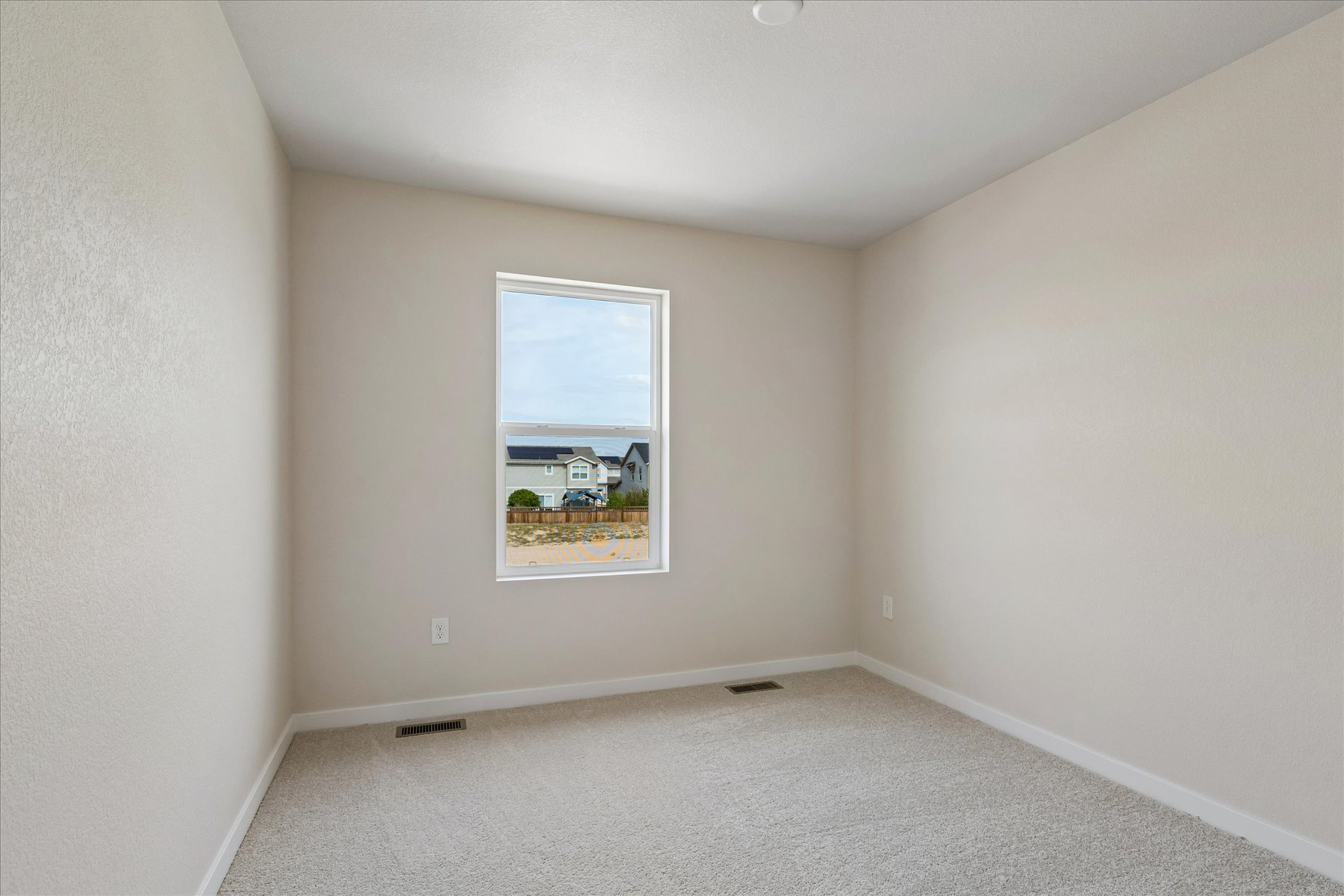 A room with a window.