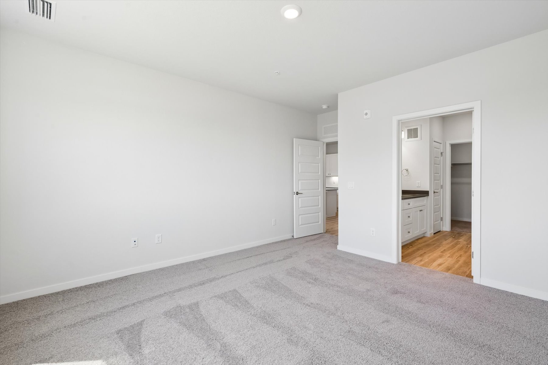 A room with white walls.